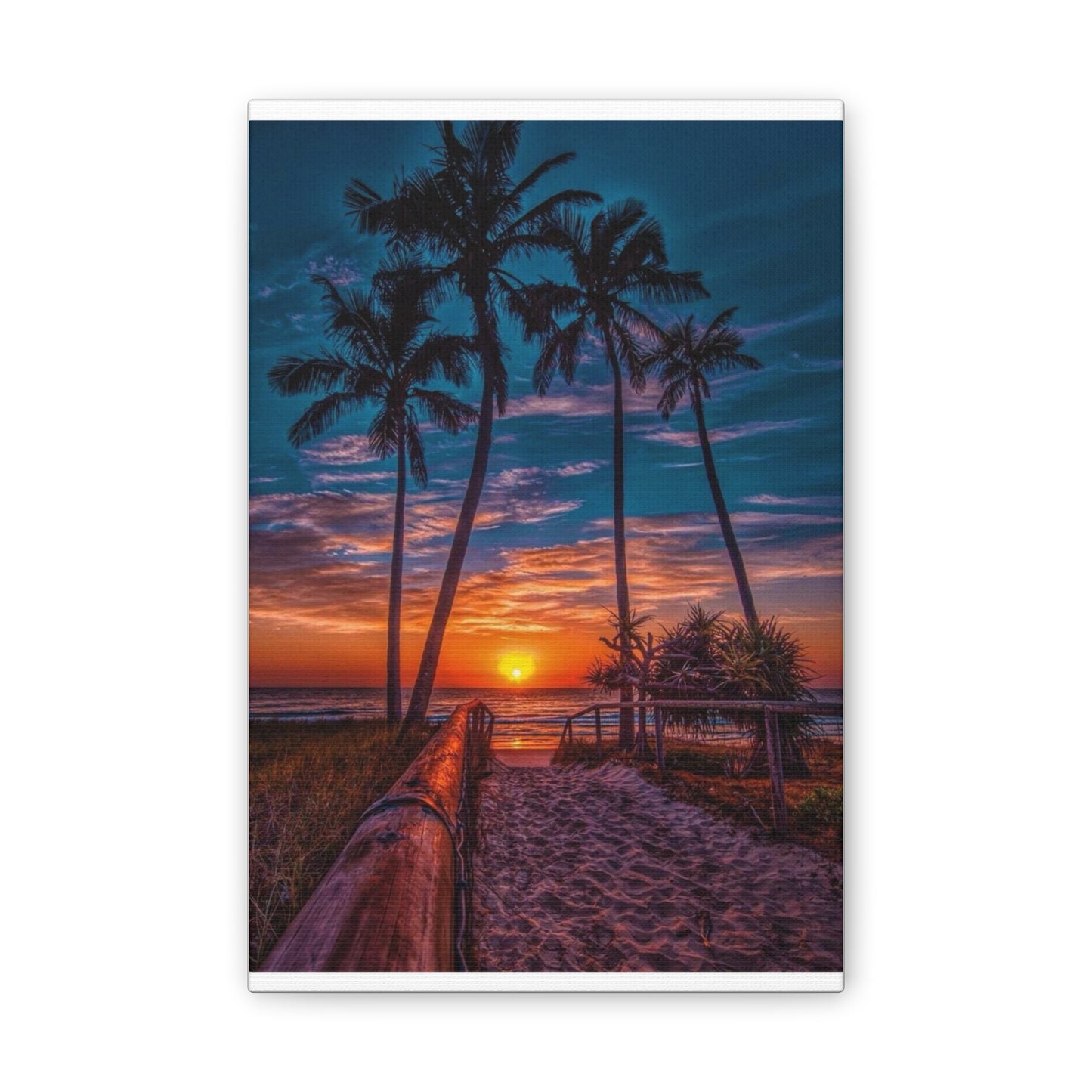 Sunset Palms - Canvas Stretched, 0.75"