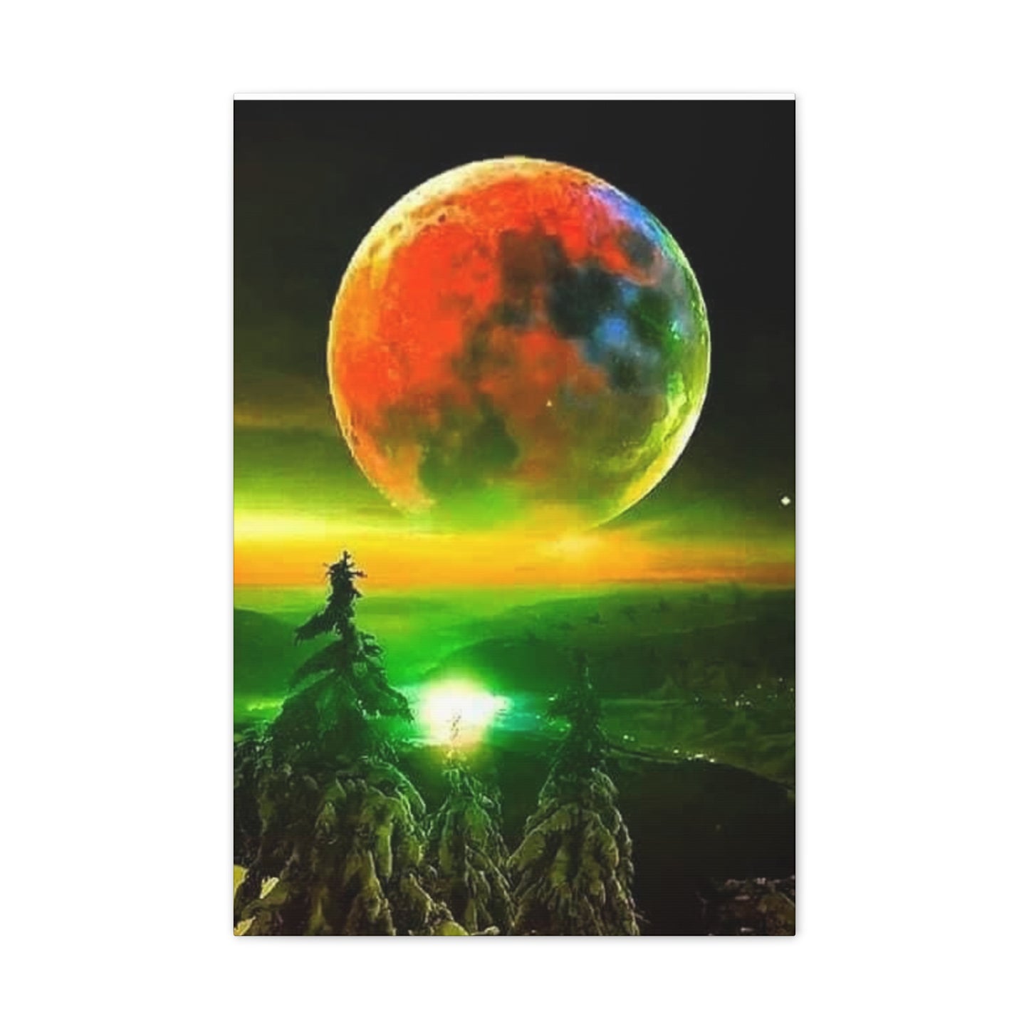 Harvest Moon - Canvas Stretched, 0.75"