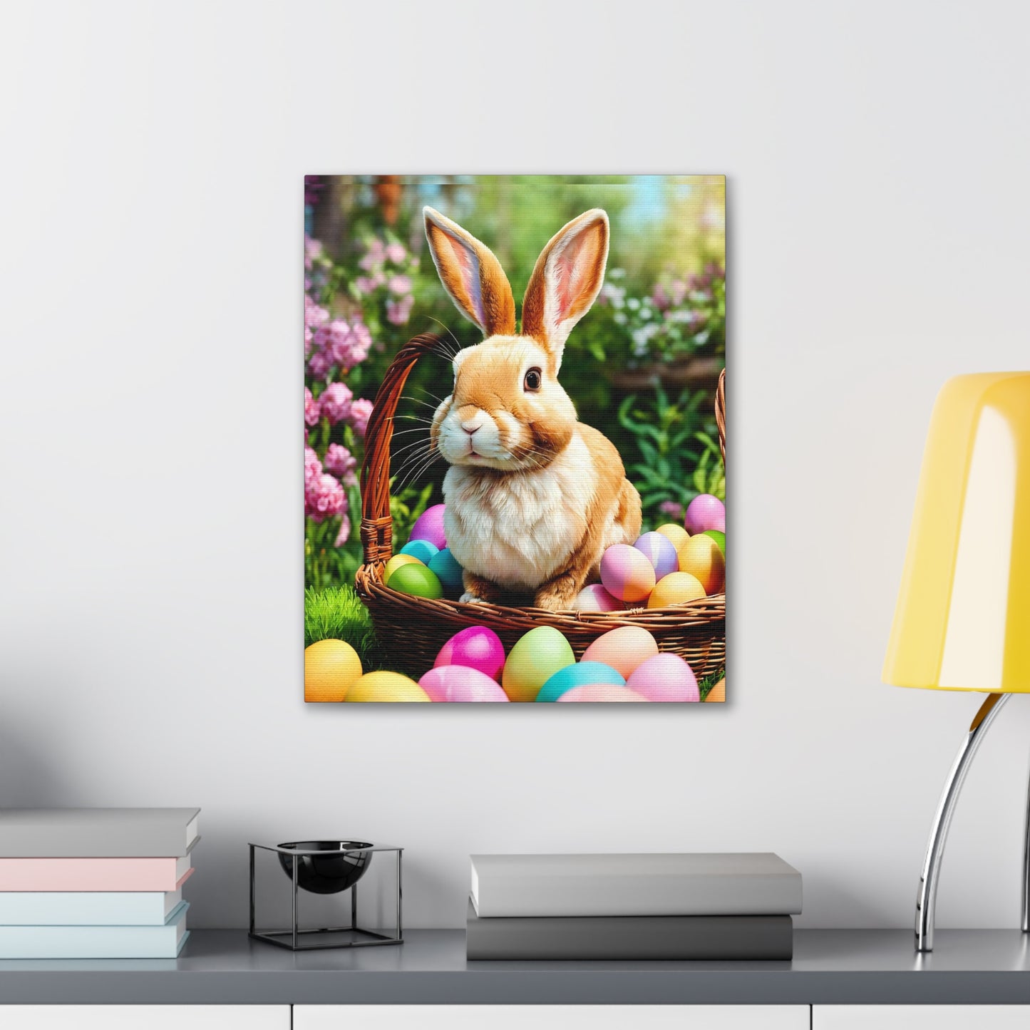 Easter Bunny - Canvas Stretched, 0.75" - 2026 Wall Art - Holidays