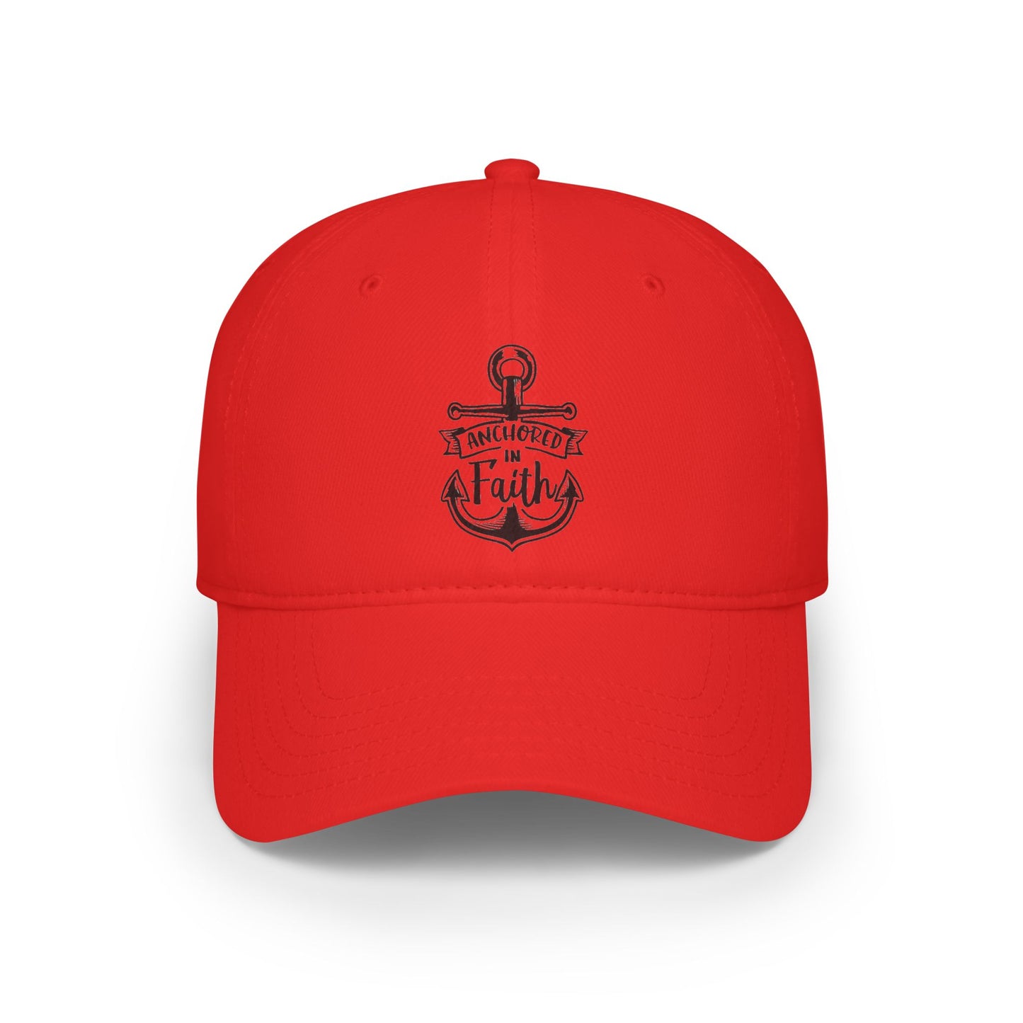 Anchored in Faith - Low Profile Ball Cap - Religion