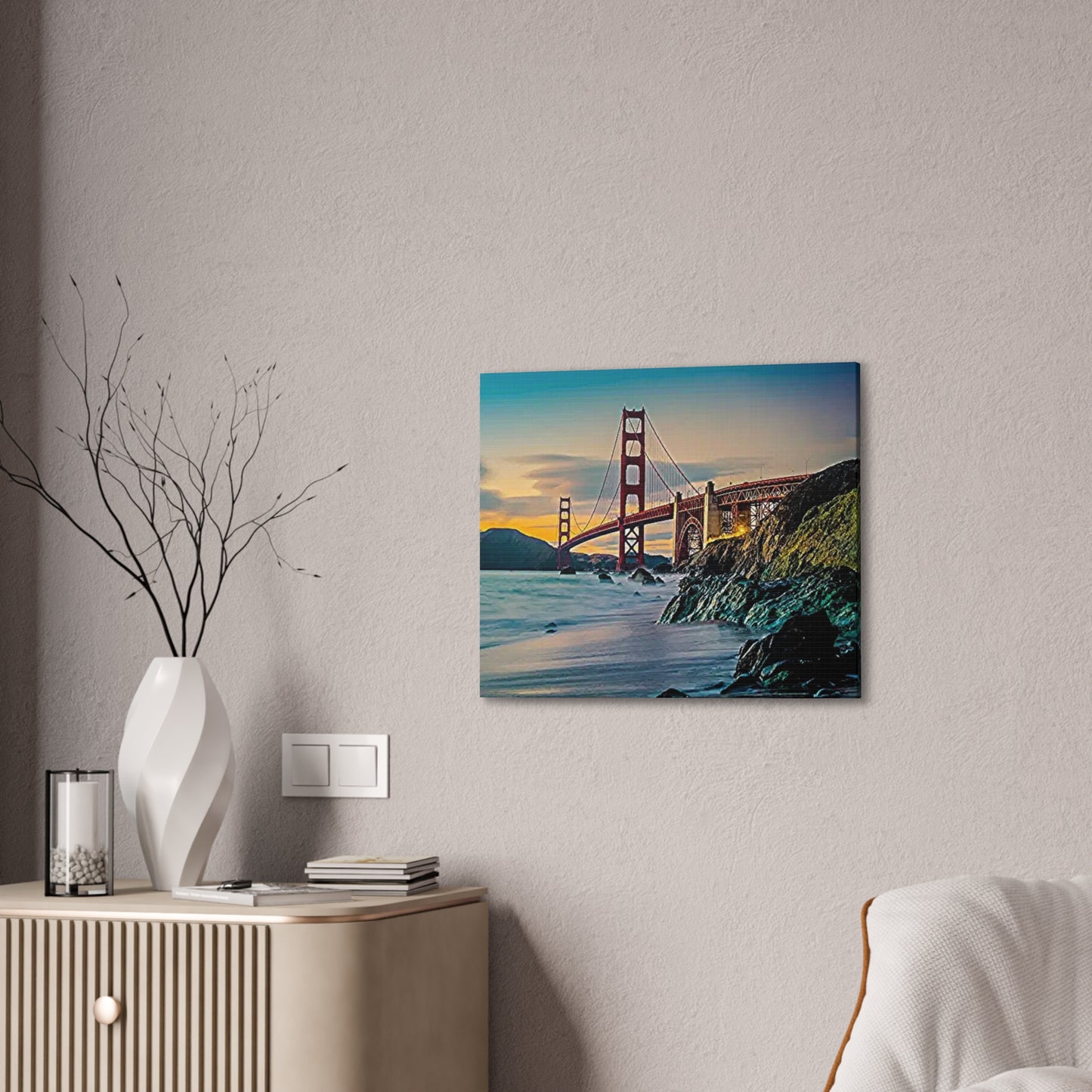 Golden Gate - Canvas Stretched, 0.75"