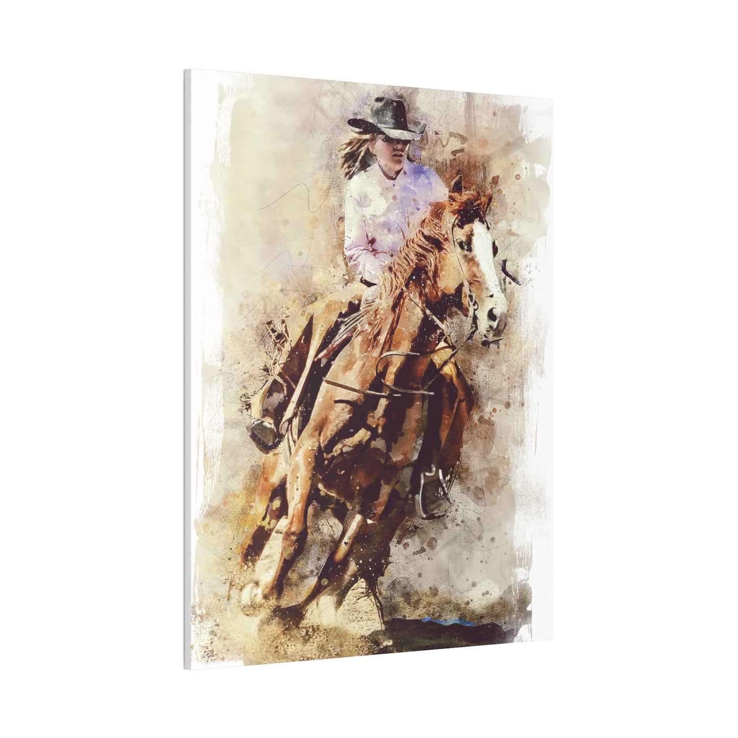 Barrel Racer - Canvas Stretched, 0.75" - Mother's Day