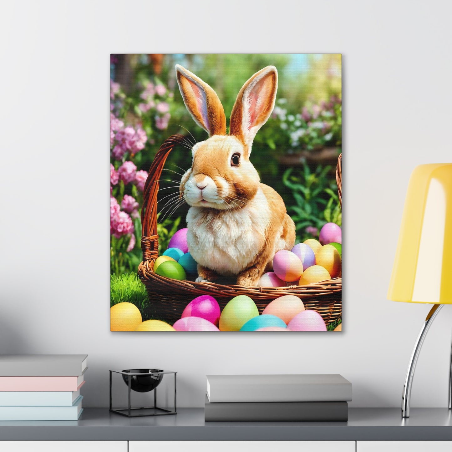 Easter Bunny - Canvas Stretched, 0.75" - 2026 Wall Art - Holidays