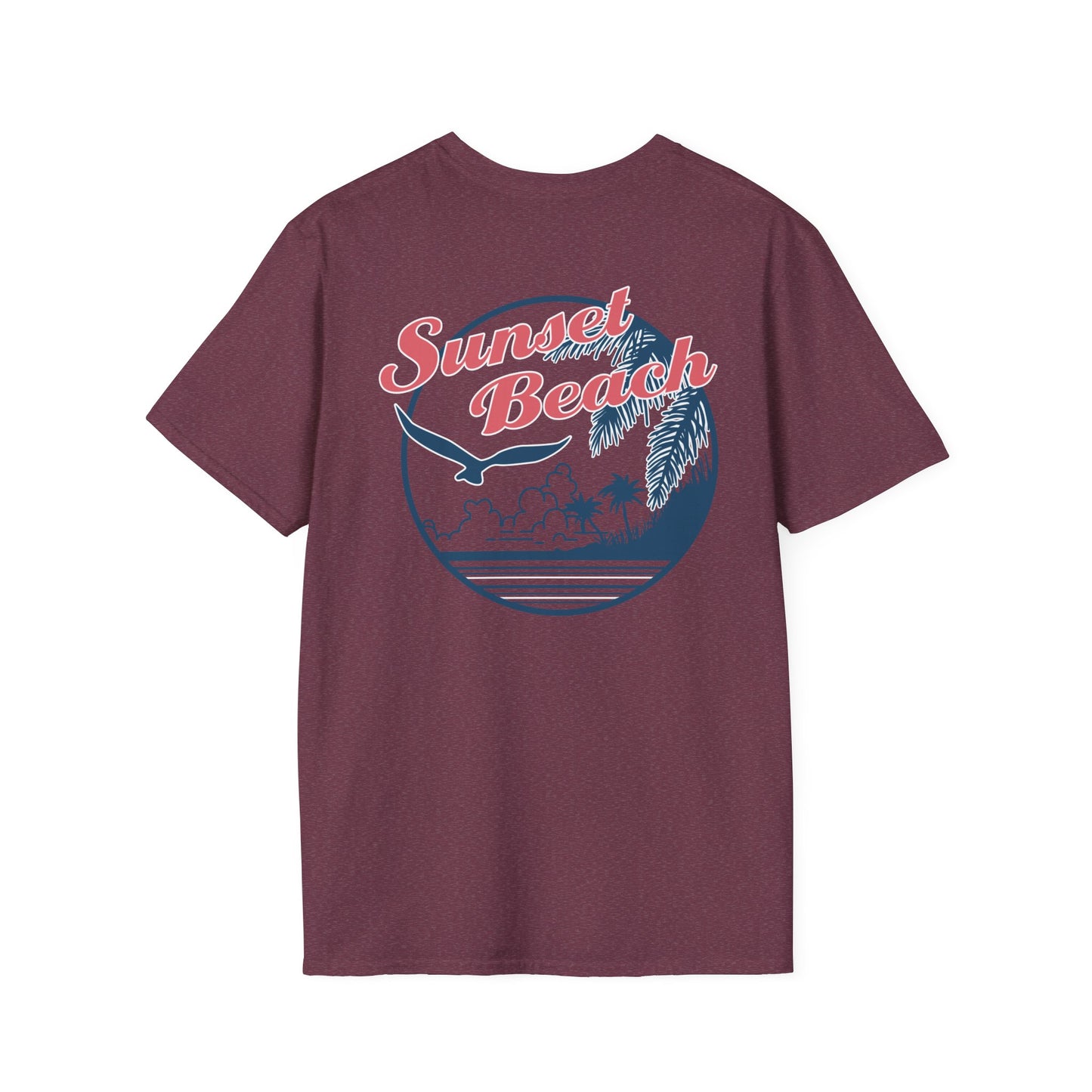 Sunset Beach - Unisex Softstyle T-Shirts