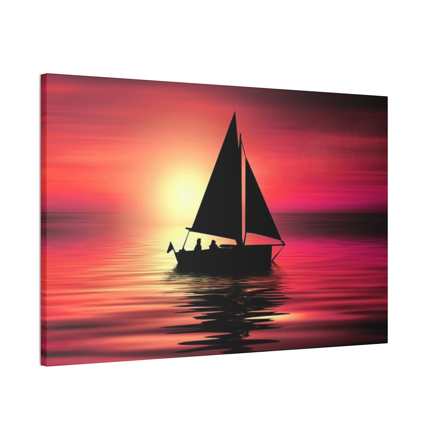 Sailing at Sunset - Canvas Stretched, 0.75"