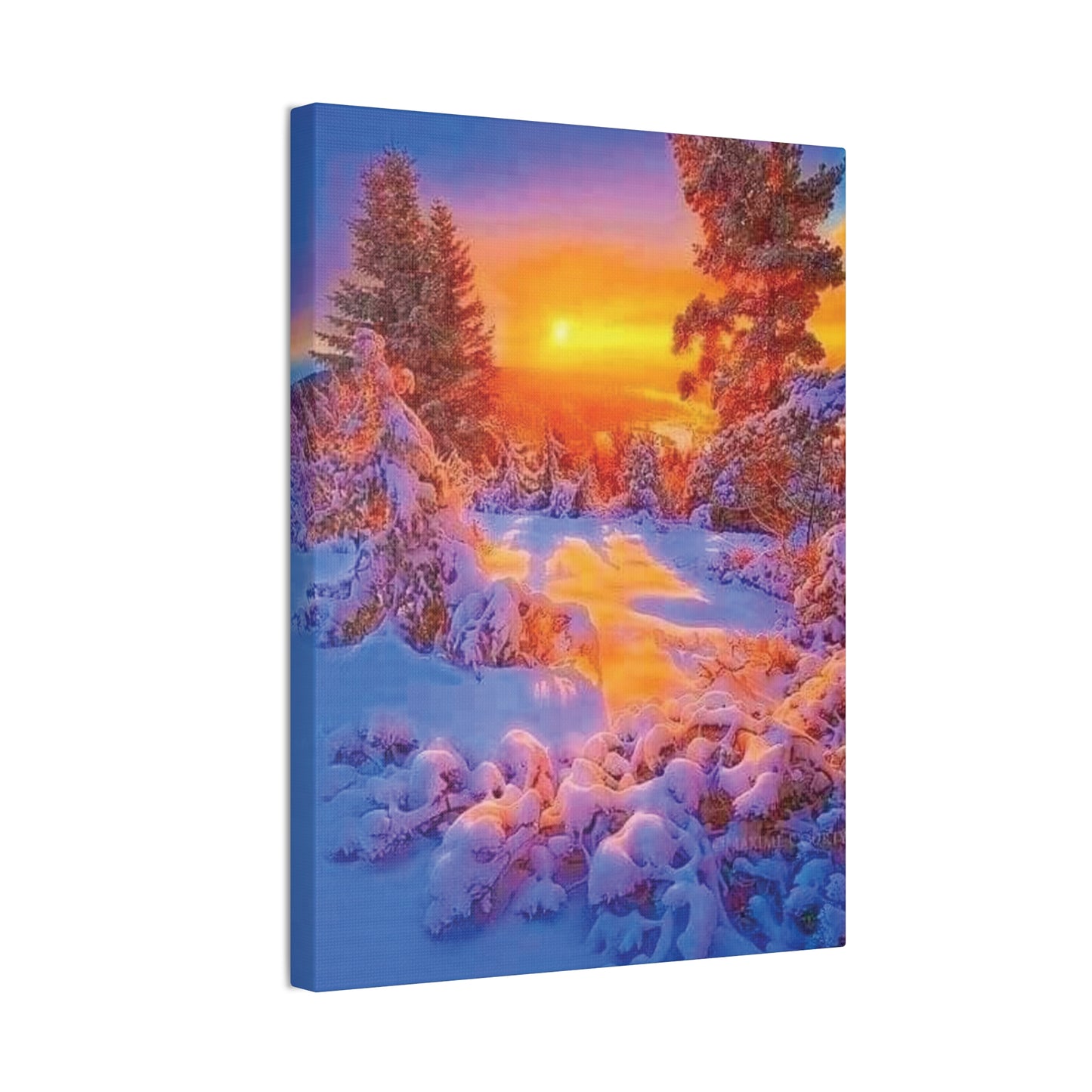 Winter Sunset - Canvas Stretched, 0.75"