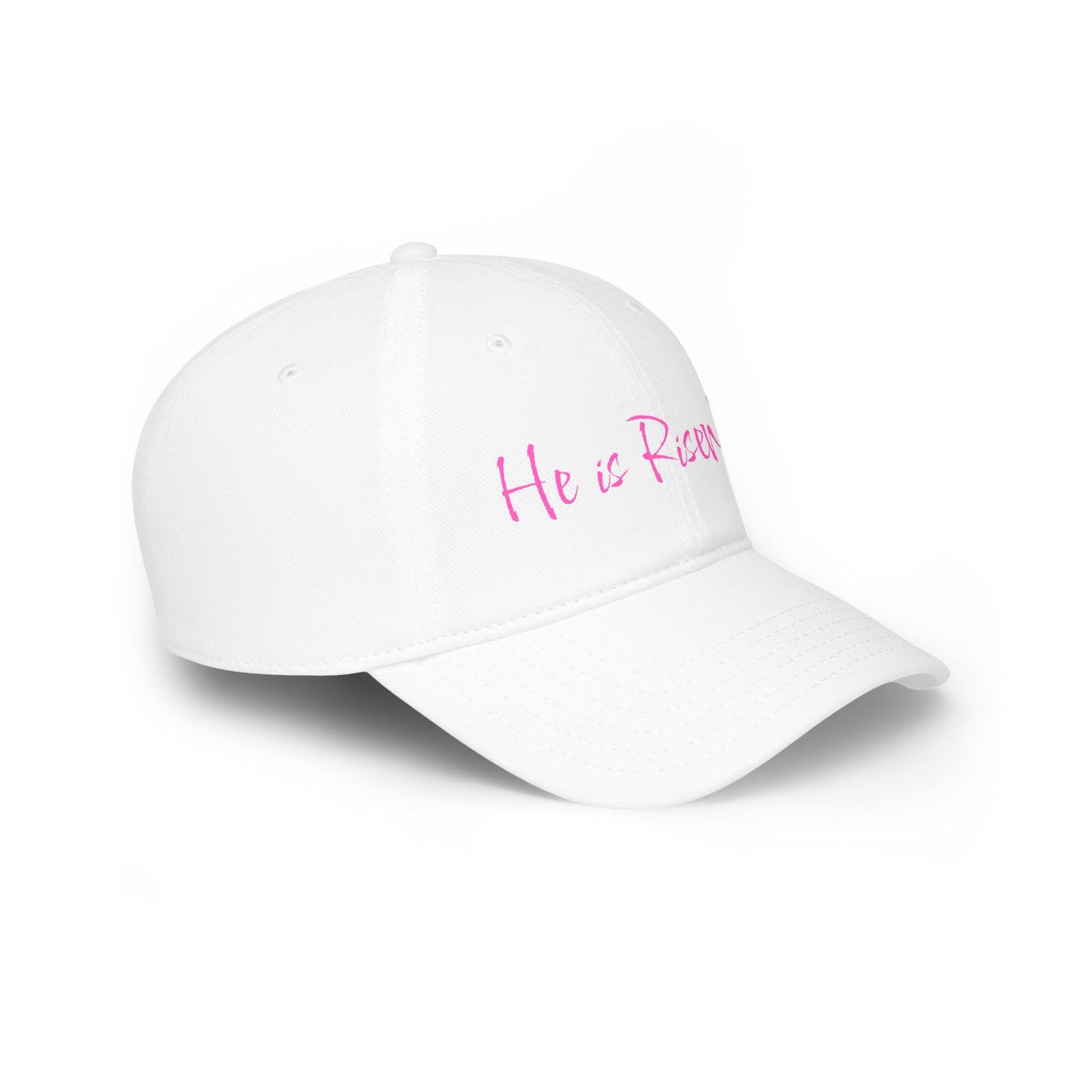 He is Risen - Pink - Low Profile Baseball Cap - Easter - Mother's Day - Father's Day - Easter 1