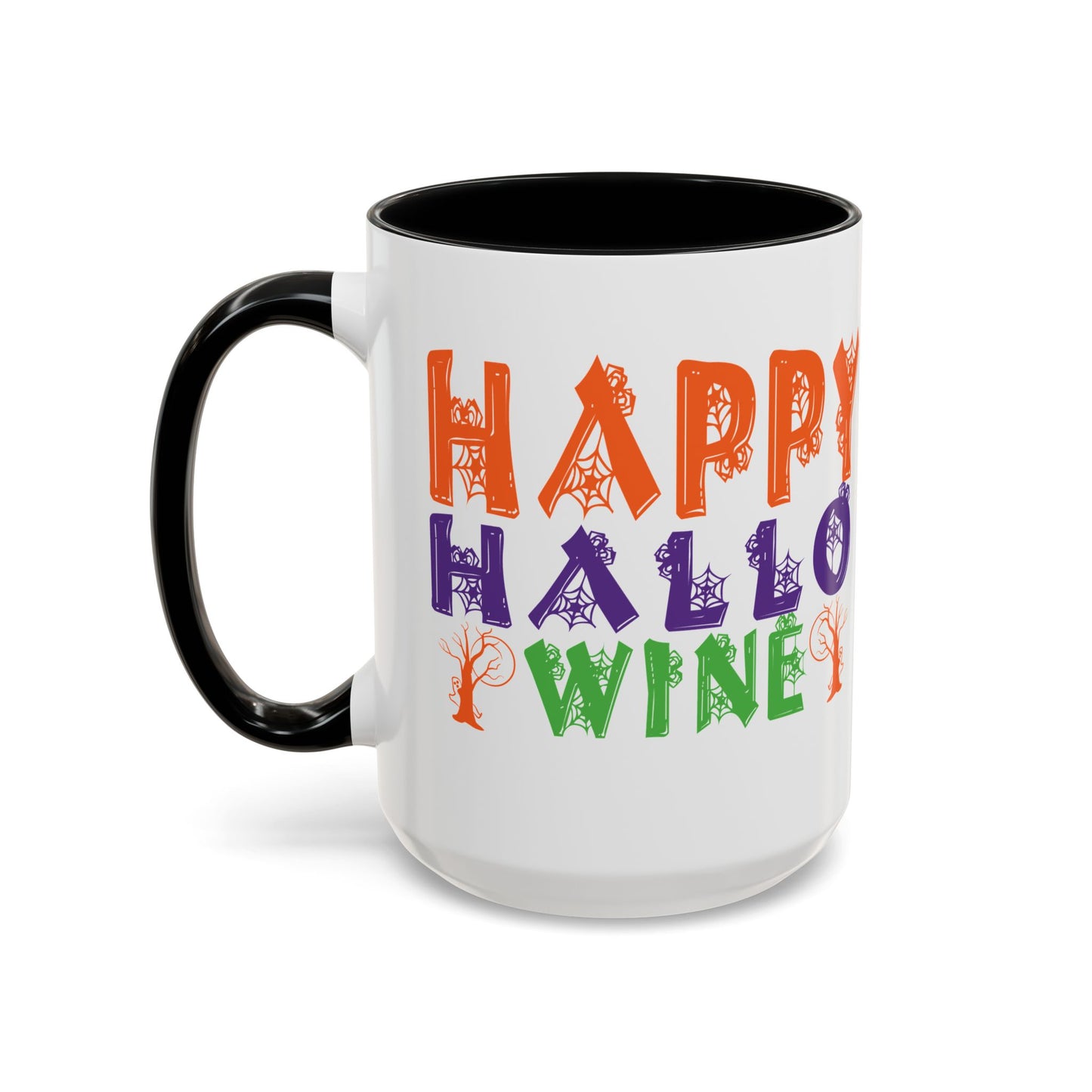 Happy Hallo Wine -Accent Coffee Mug (11, 15oz) - Halloween