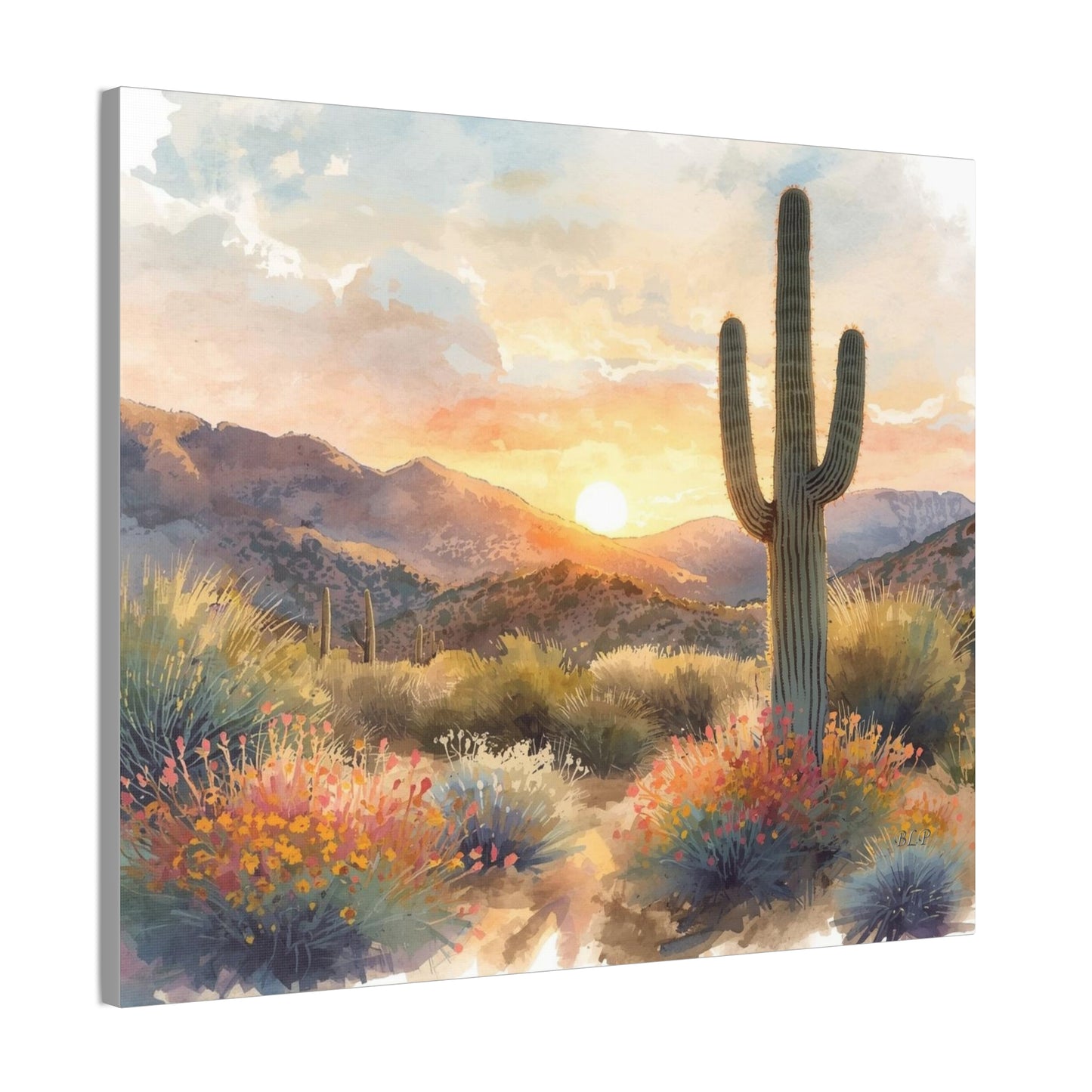 Desert Sunset - Canvas Stretched, 0.75" -  2026 Wall Art - Scenes