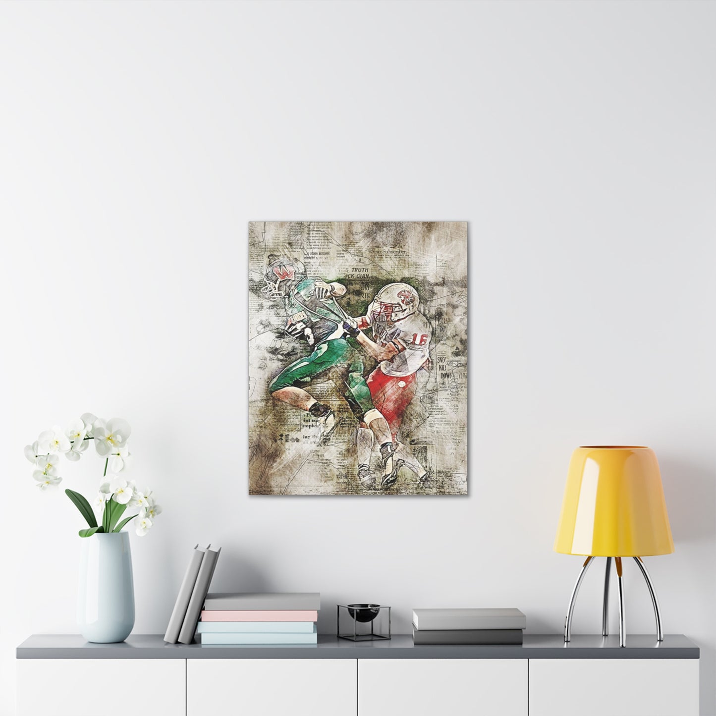 Football - Canvas Stretched, 0.75" - 2026 Wall Art - Sports