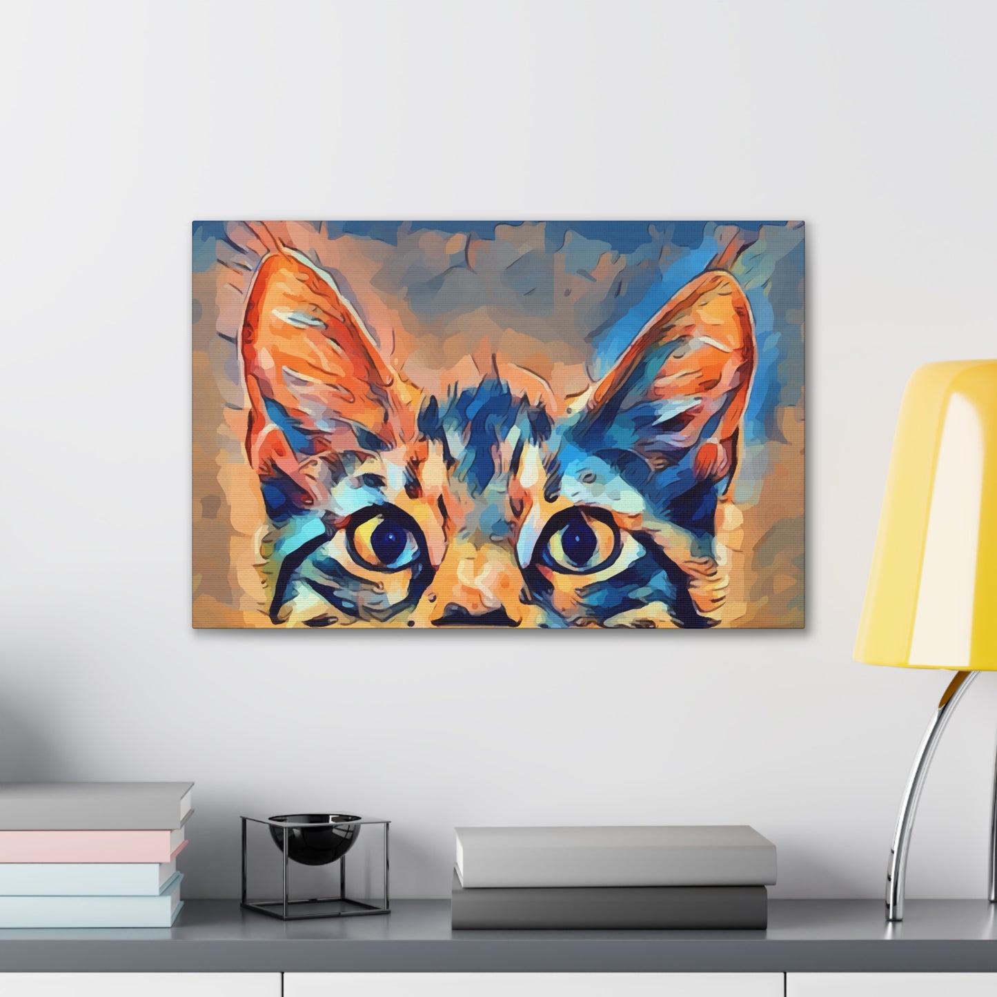 Spying Kitty - Canvas Stretched, 0.75"