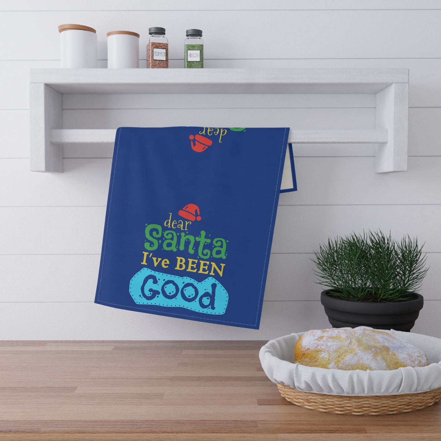 Santa I've Been Good - Tea Towels (cotton, poly) - Christmas Tea Towels