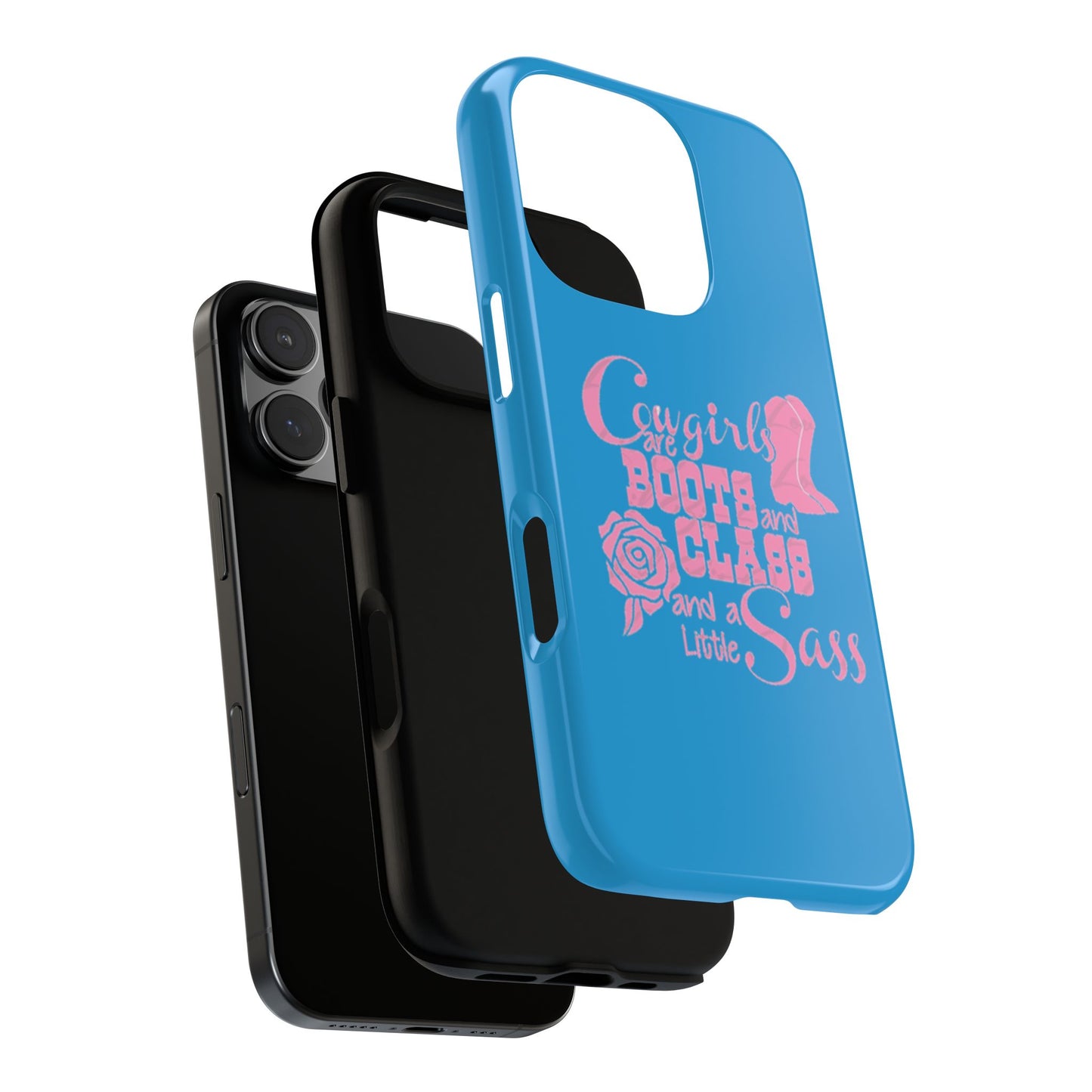 CowGirls are Boots -Tough Whimsical Phone Cases