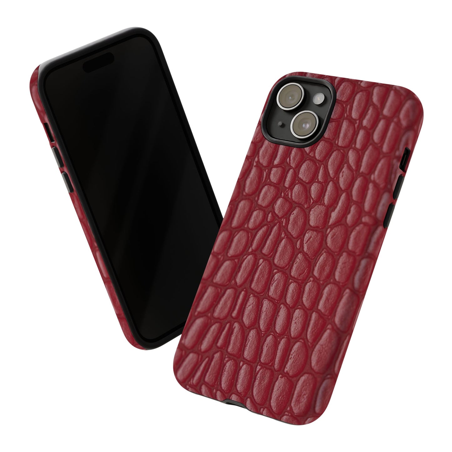 Red Leather - Tough Cases - Whimsical Phone Cases