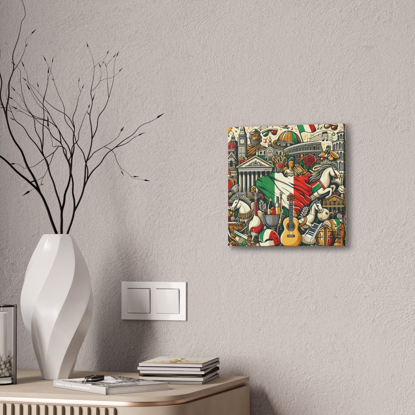 Italian Mural - Canvas Stretched, 0.75"