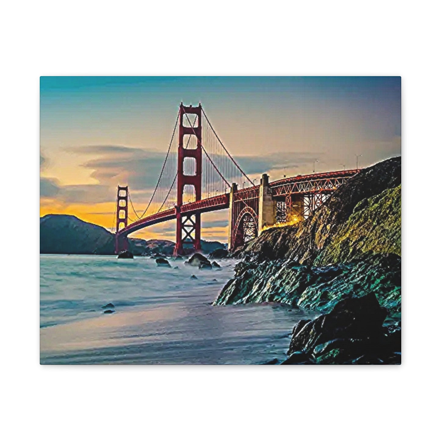 Golden Gate - Canvas Stretched, 0.75"