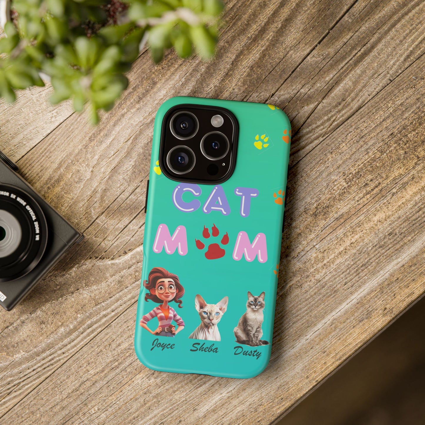 Cat Mom - Tough Cases - Mother's Day - Whimsical