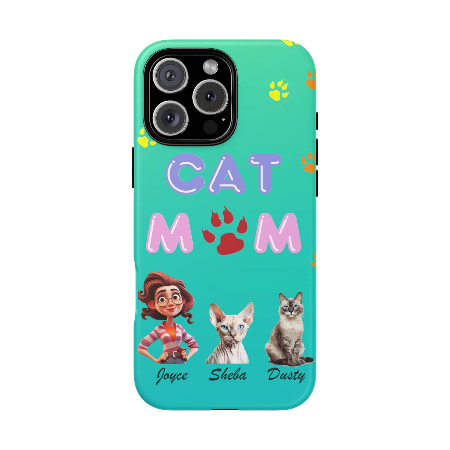 Cat Mom - Tough Cases - Mother's Day - Whimsical