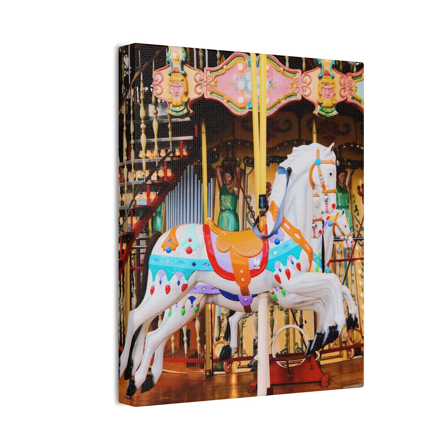 Carousel Horses - Canvas Stretched, 0.75"