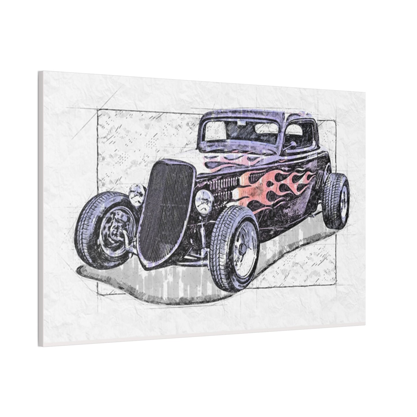 Hot Rod 1 - Canvas Stretched, 0.75" - Father's Day