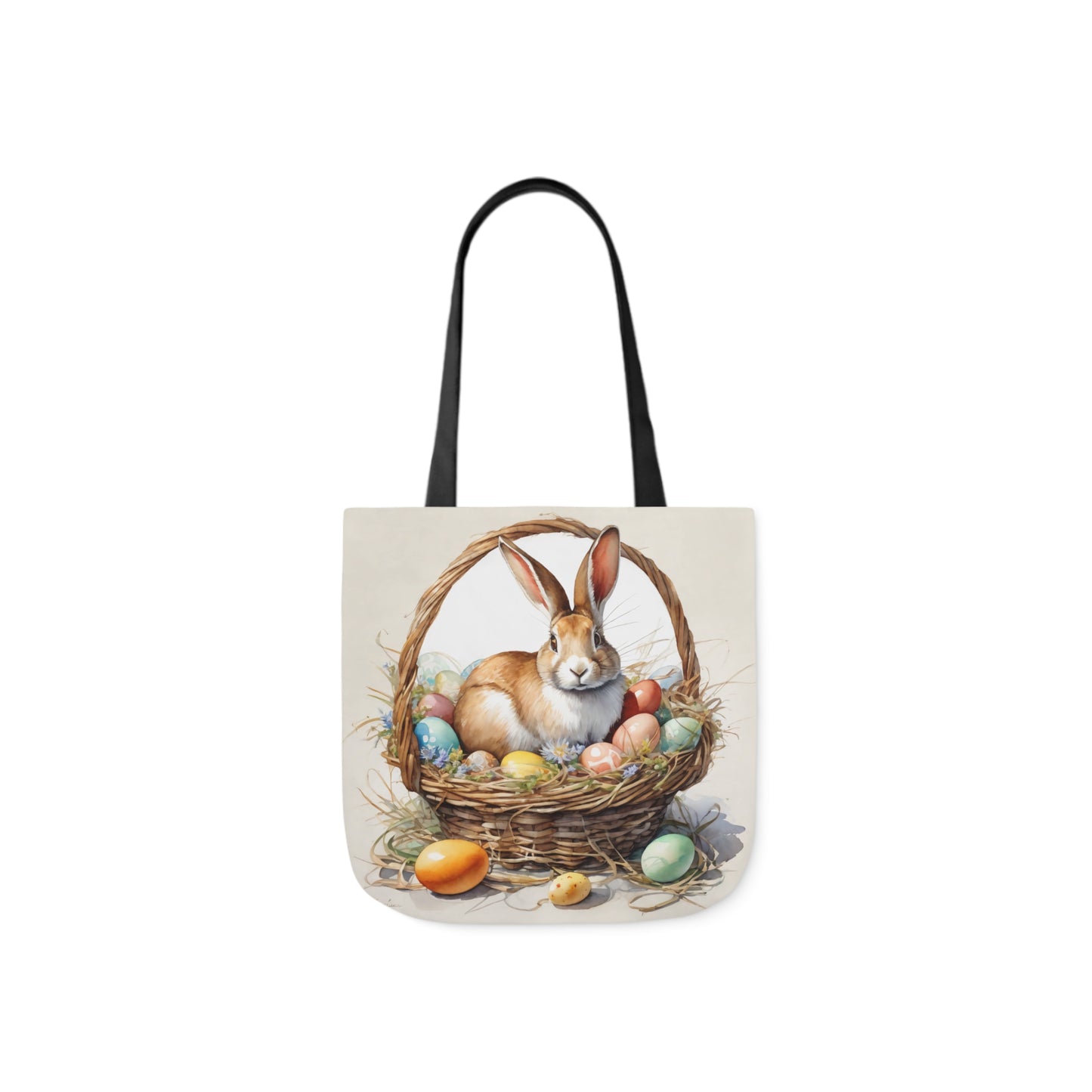 Easter - Canvas Tote Bag, 5-Color Straps -