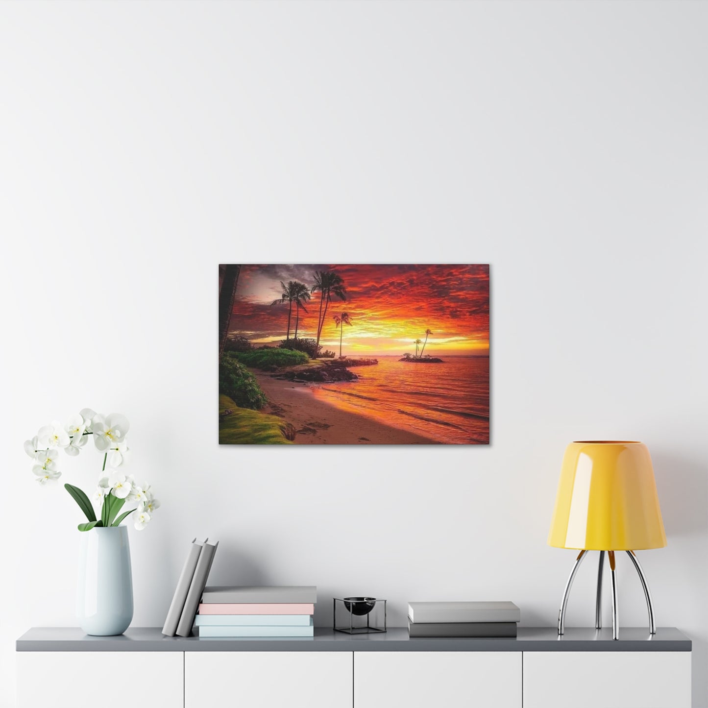 Sunset Island - Canvas Stretched, 0.75"
