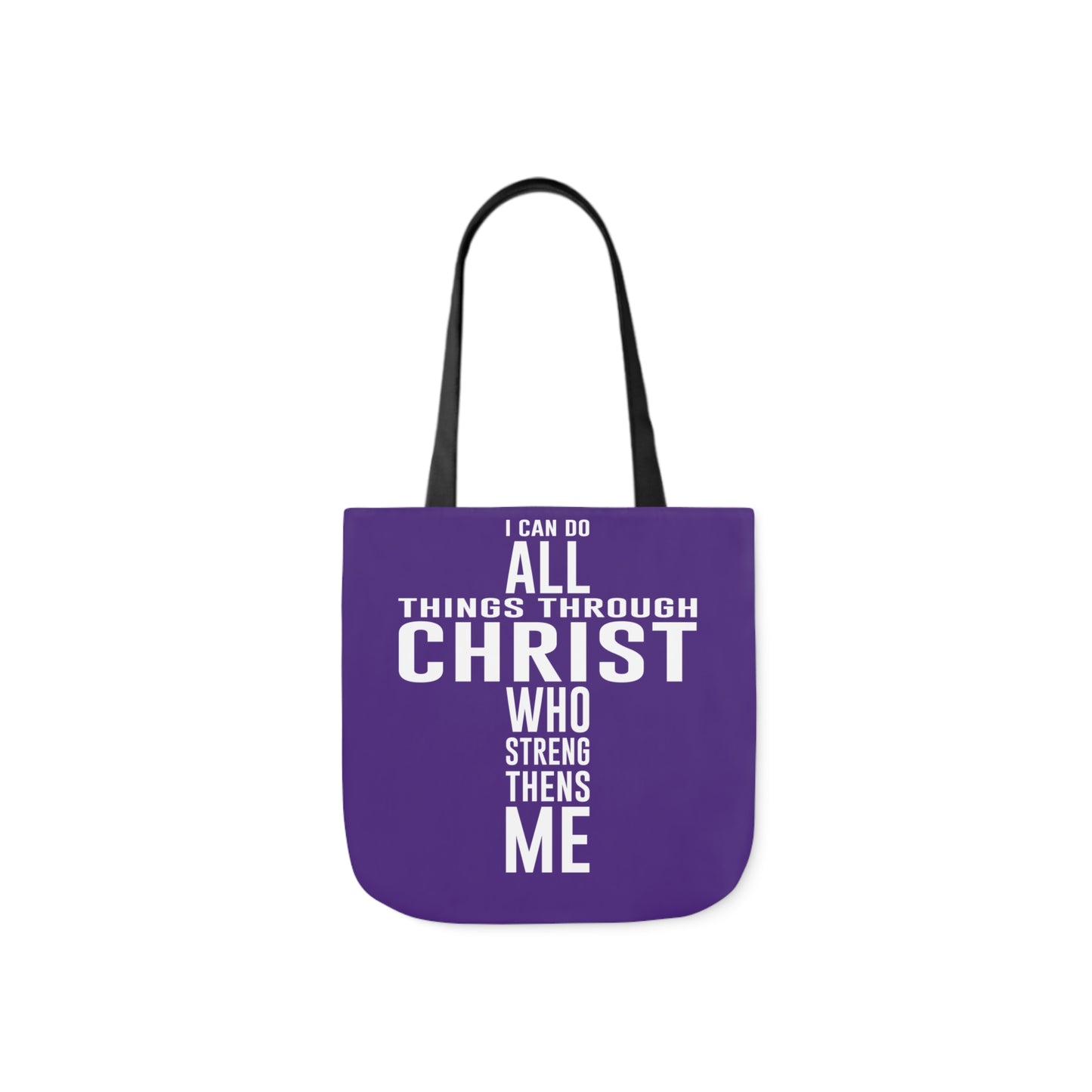 I can do - Canvas Tote Bag, 5-Color Straps - Religious