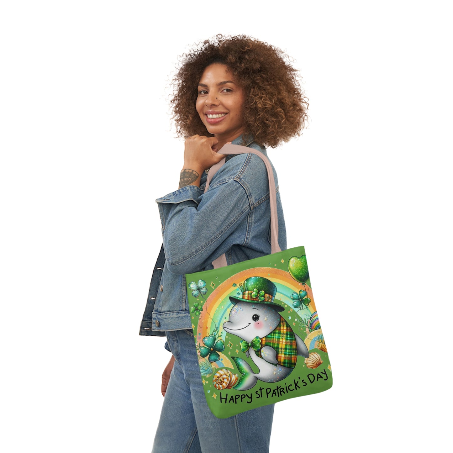 St. Patricks - Canvas Tote Bag, 5-Color Straps