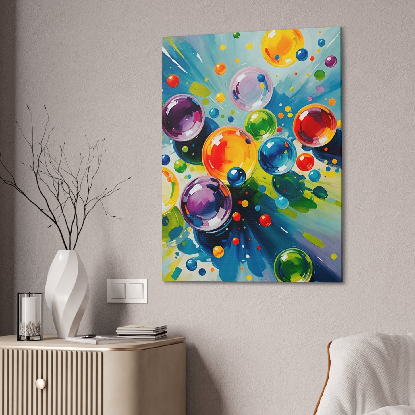 Colored Balls - Canvas Stretched, 0.75"