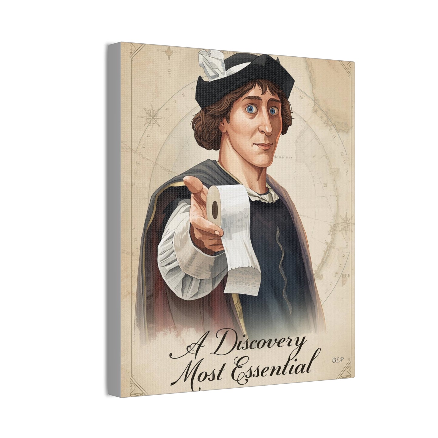 Columbus - Canvas Stretched, 0.75" - 2026 Wall Art - Bathroom Humor