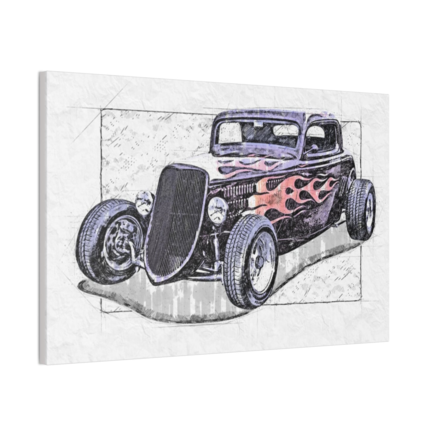 Hot Rod 1 - Canvas Stretched, 0.75" - Father's Day