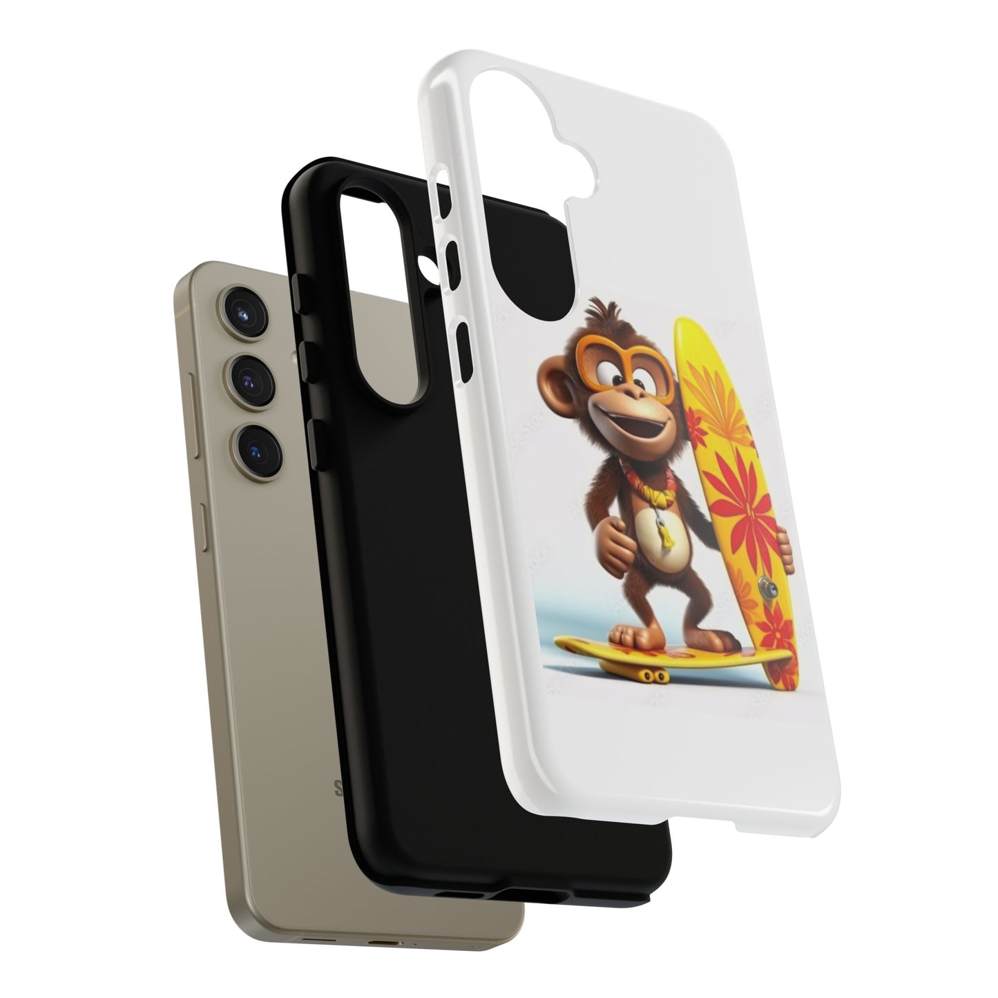 Surfer Monkey -Tough Whimsical Phone Cases