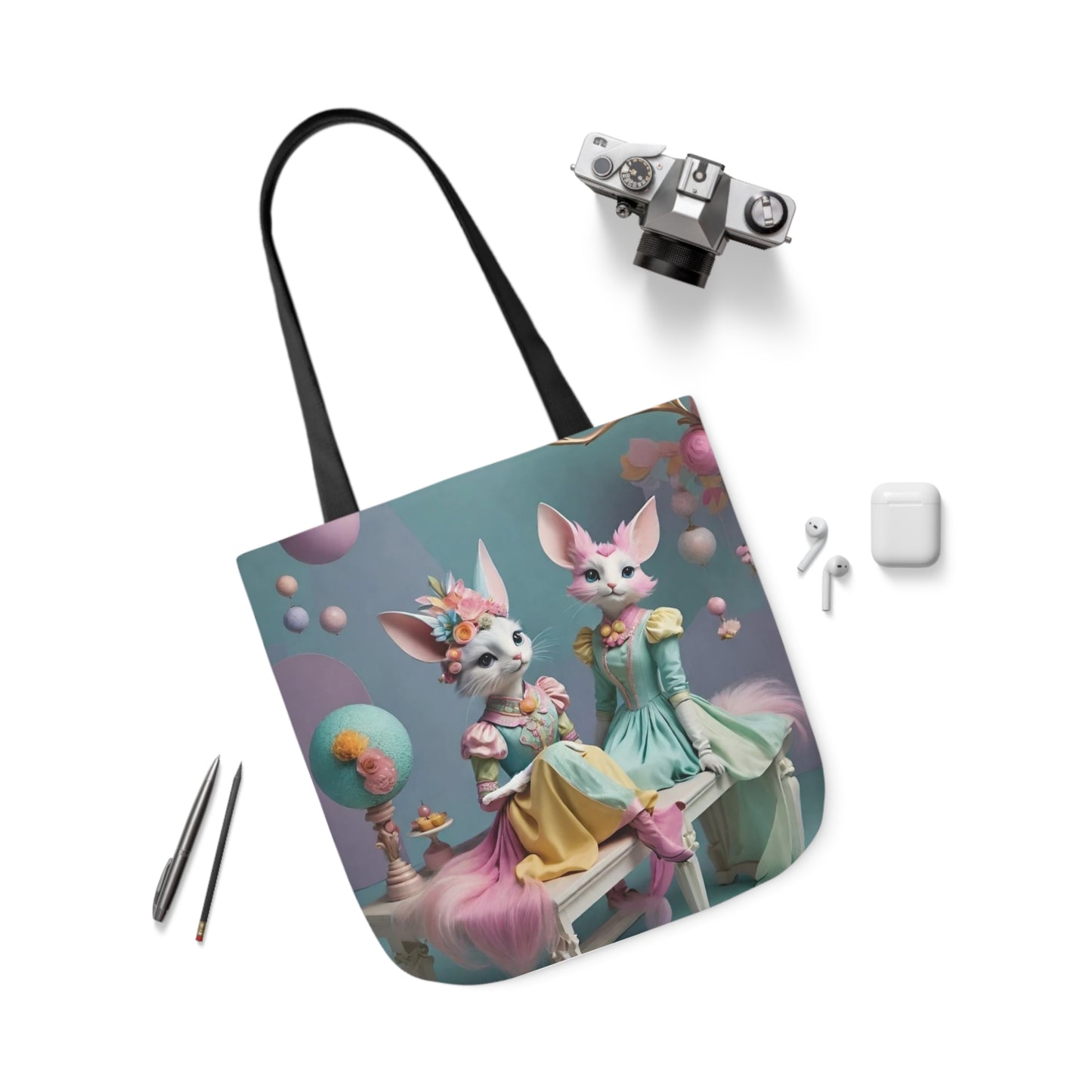 Birthday Party - Canvas Tote Bag, 5-Color Straps Easter