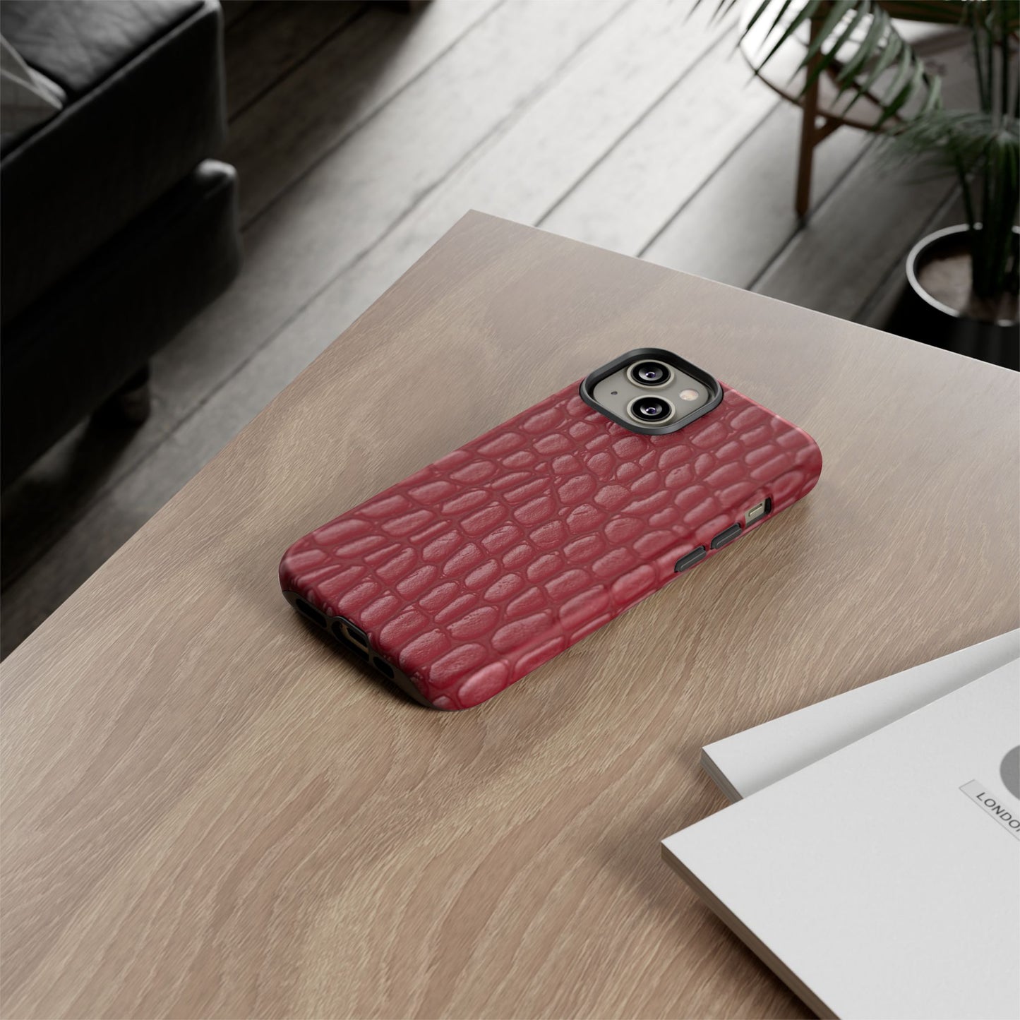 Red Leather - Tough Cases - Whimsical Phone Cases