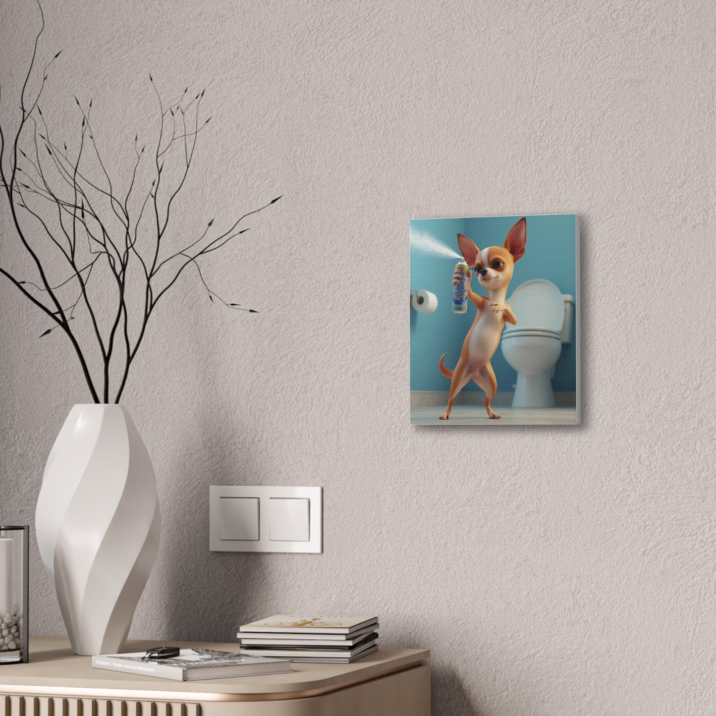 Chihuahua - Canvas Stretched, 0.75" - Wall art 2026 - Bathroom Humor