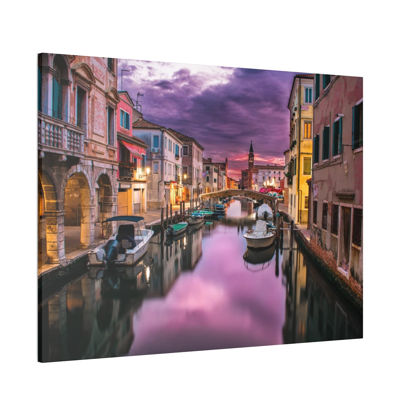 Venice Canal - Canvas Stretched, 0.75"