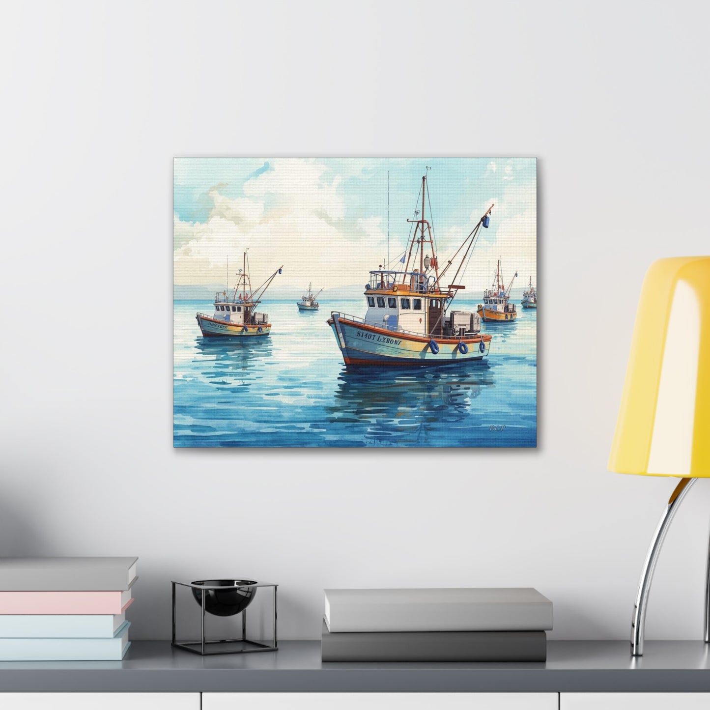 Fishing Fleet - Canvas Stretched, 0.75" - Wall Art 2026 - Scenes