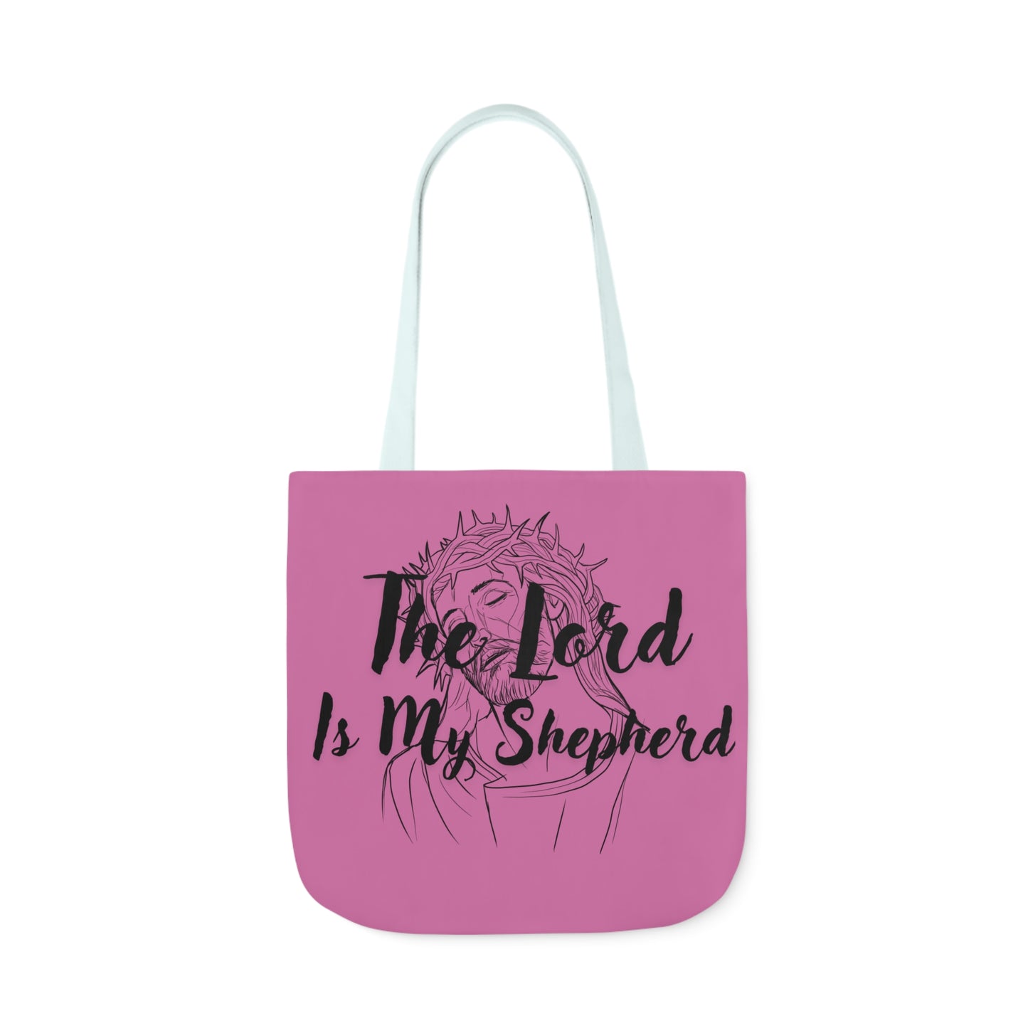 The Lord is My Shepherd - Canvas Tote Bag, 5-Color Straps - Religious