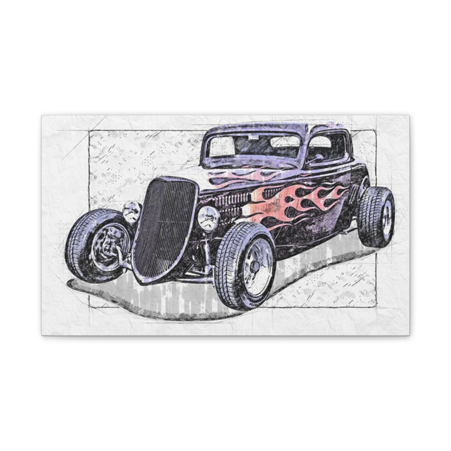 Hot Rod 1 - Canvas Stretched, 0.75" - Father's Day