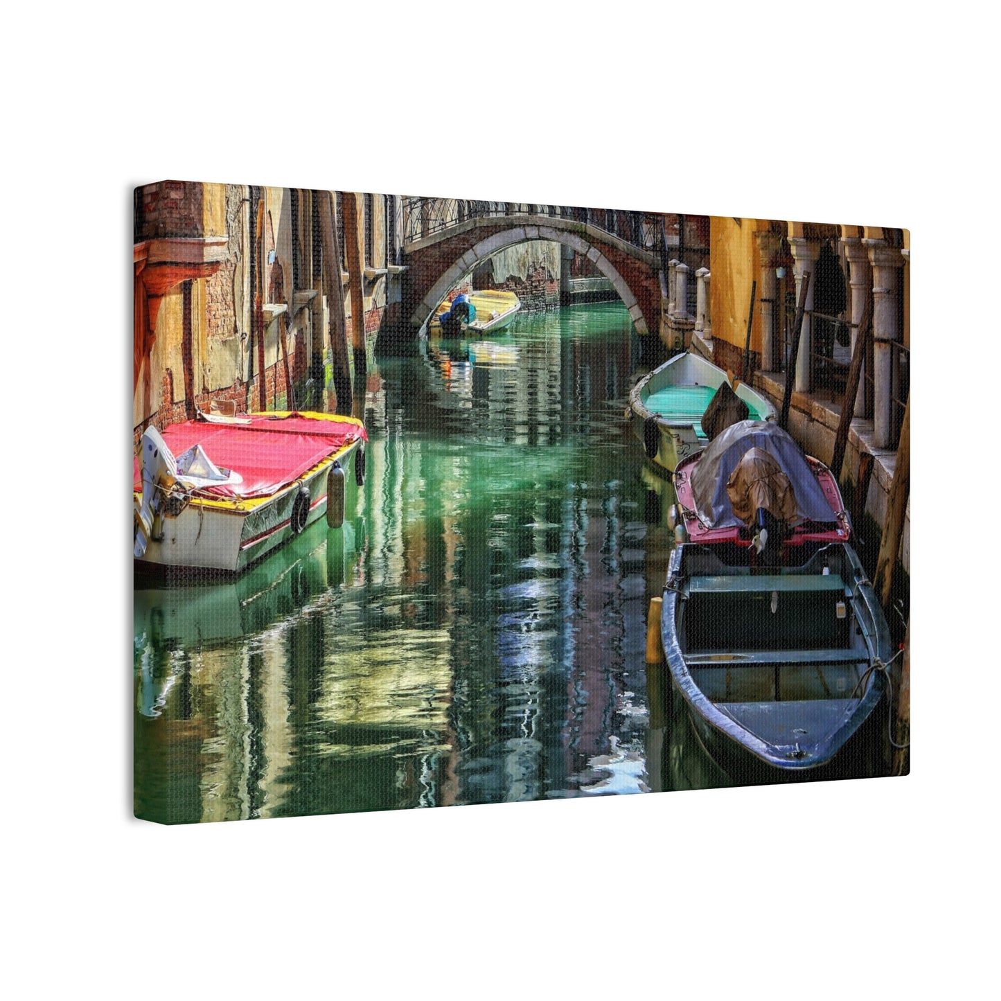 a-Venice Canal 1 - Canvas Stretched, 0.75"