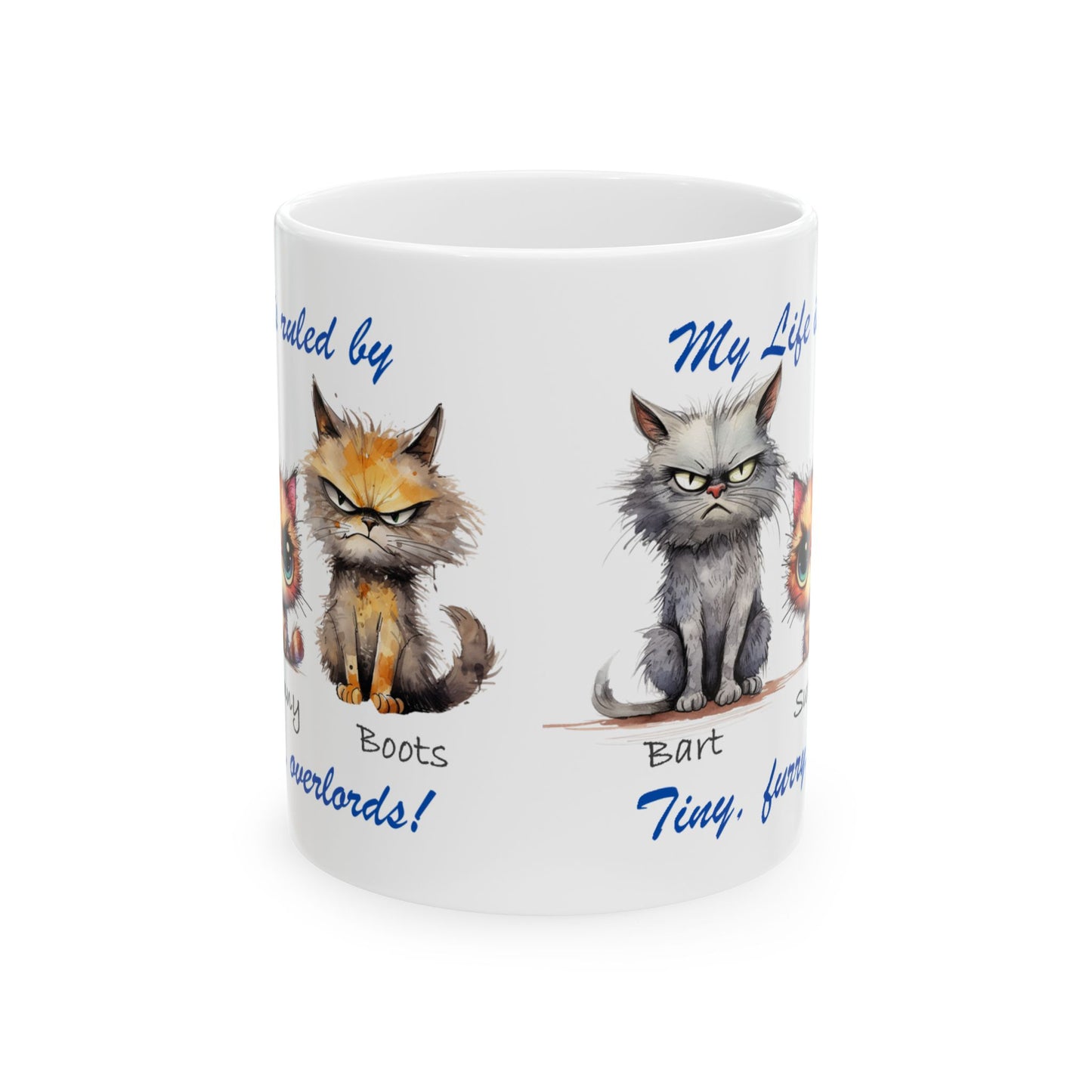 Furry Overlord - Personalized - Ceramic Mug, (11oz, 15oz) - Mother's Day - Father's Day