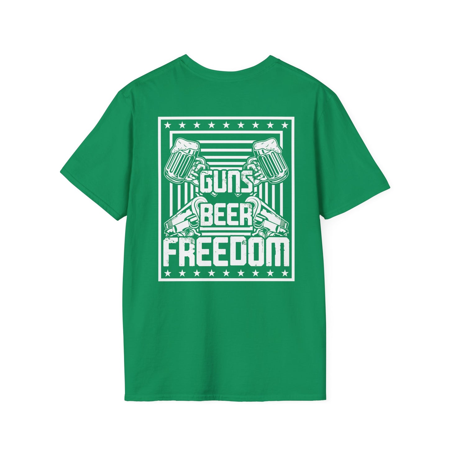 Guns Beer and Freedom - Unisex Softstyle T-Shirt