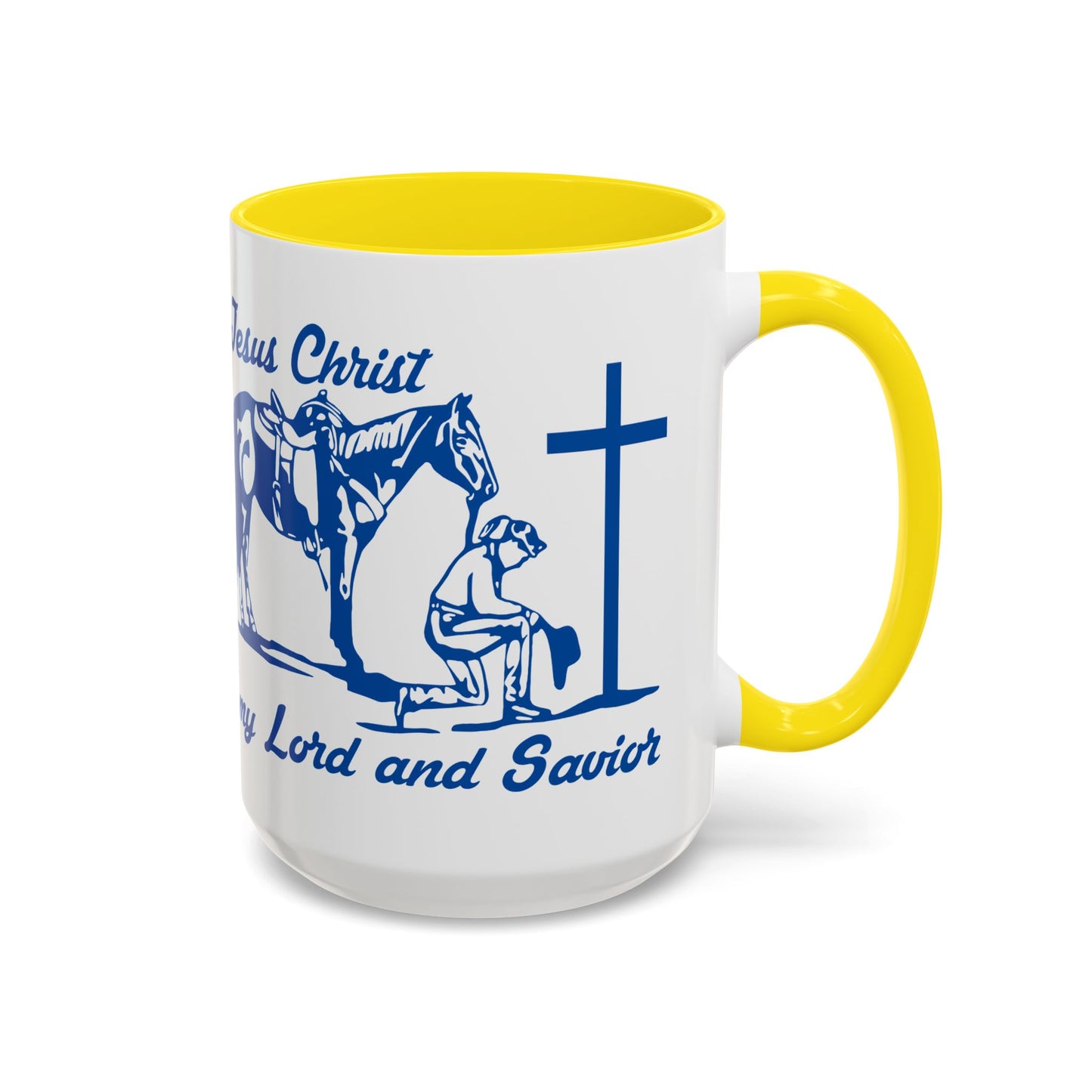 Lord and Savior - Accent Coffee Mug (11, 15oz) - Easter - Mother's Day - Father's Day