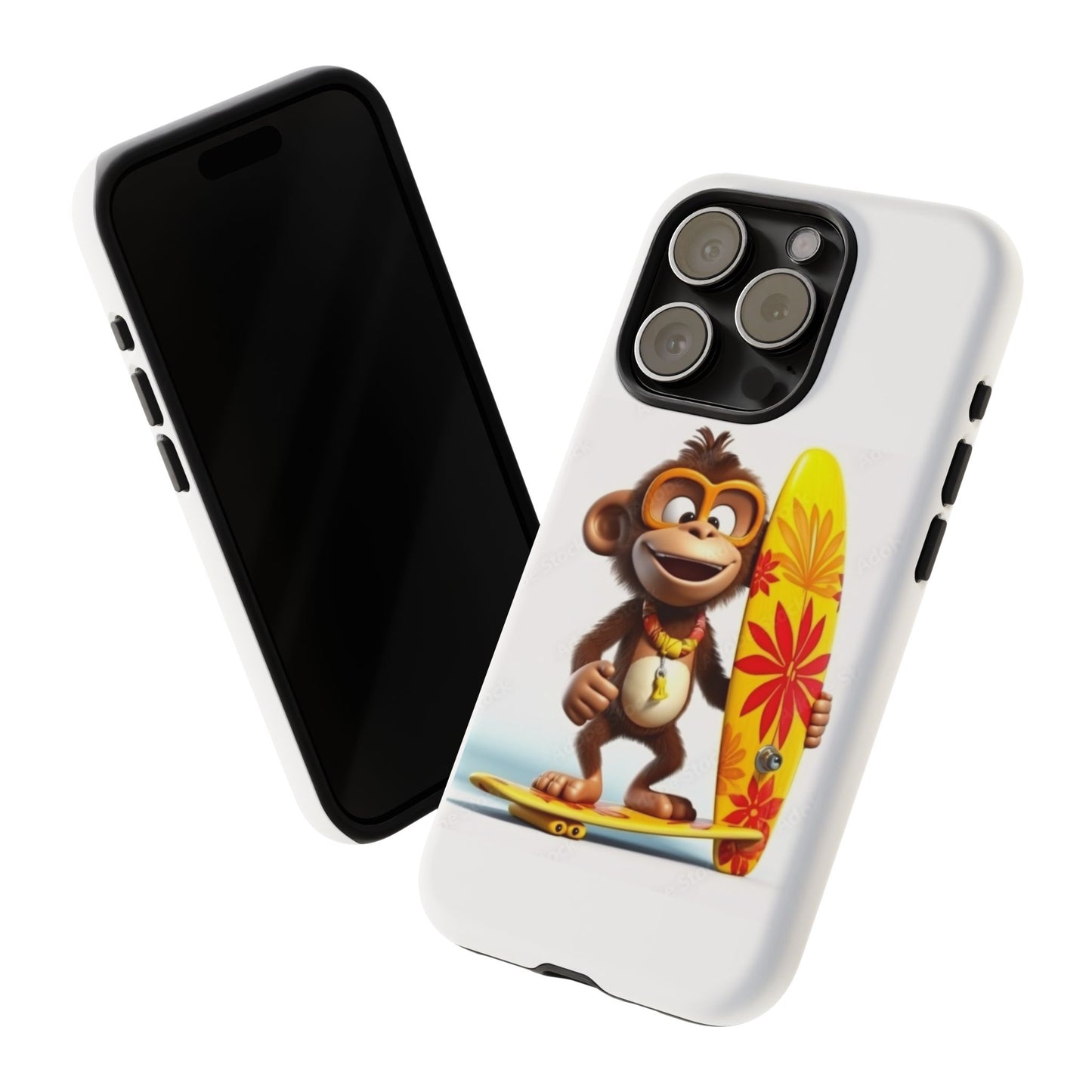 Surfer Monkey -Tough Whimsical Phone Cases