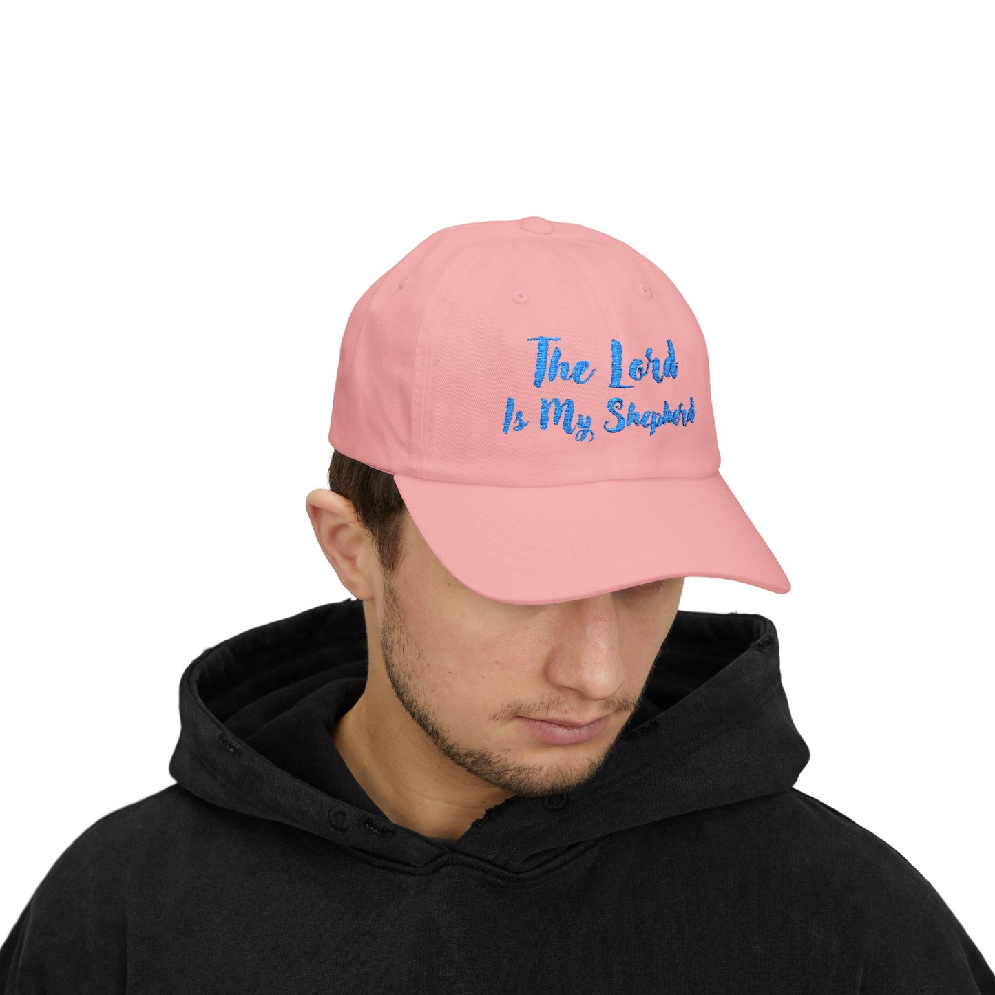 The Lord is My Shepherd in Light Blue - Embroidered - Classic Dad Baseball Cap - Easter - Mother's Day - Father's Day