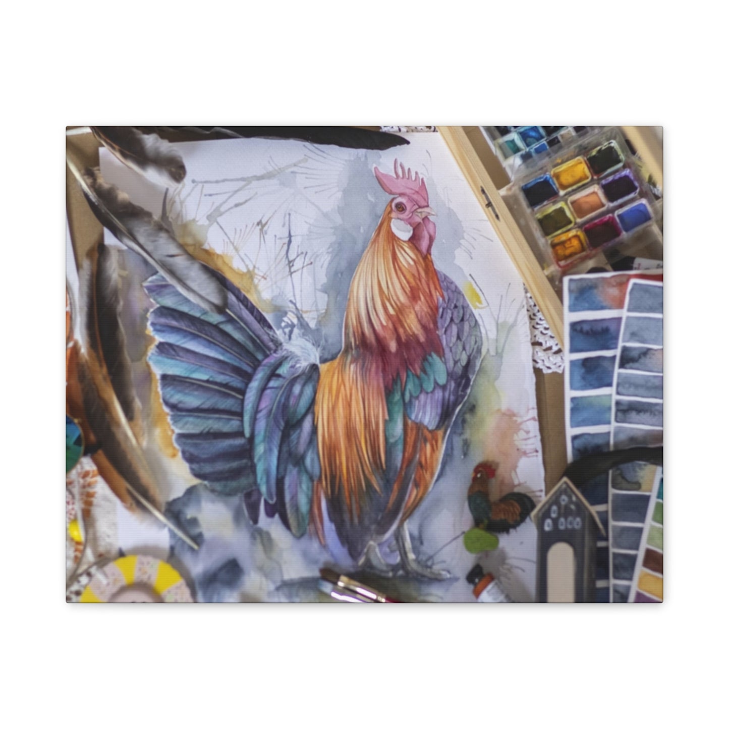 Rooster Art - Canvas Stretched, 0.75"