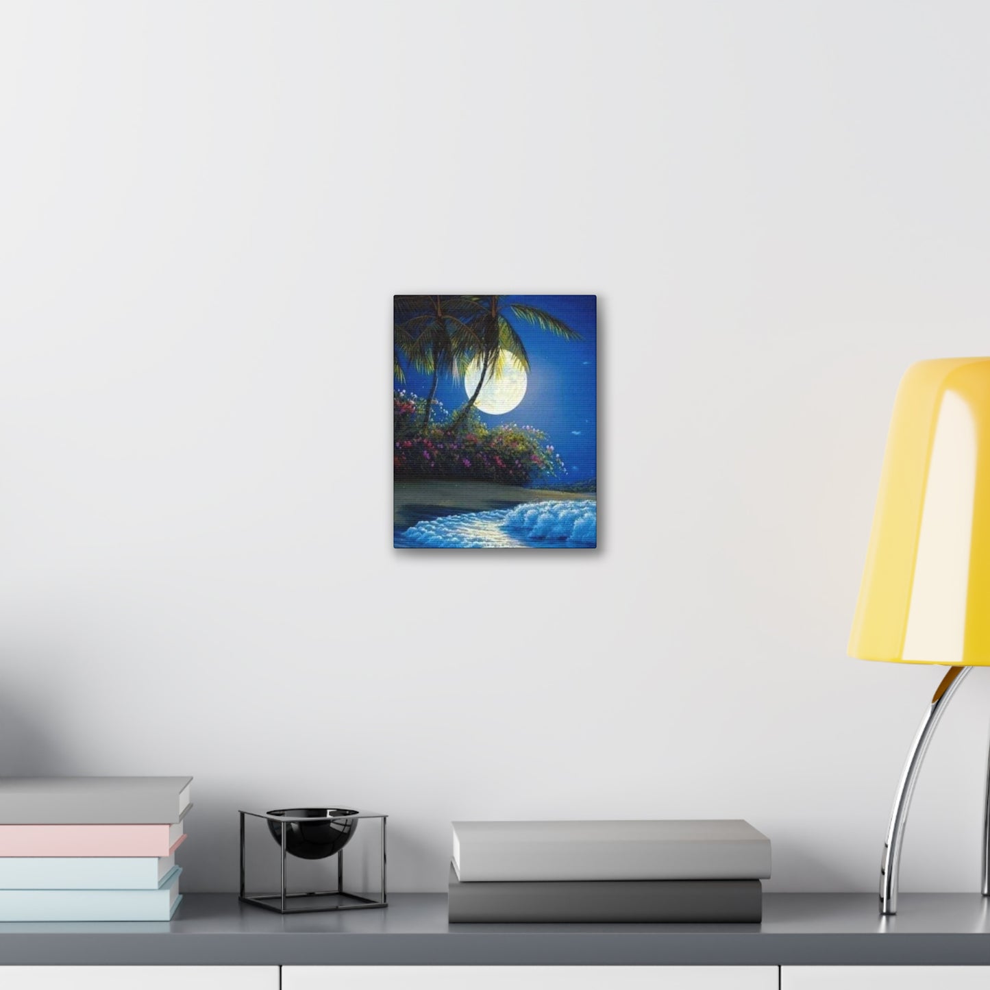 Desert Island Moon Light - Canvas Stretched, 0.75"