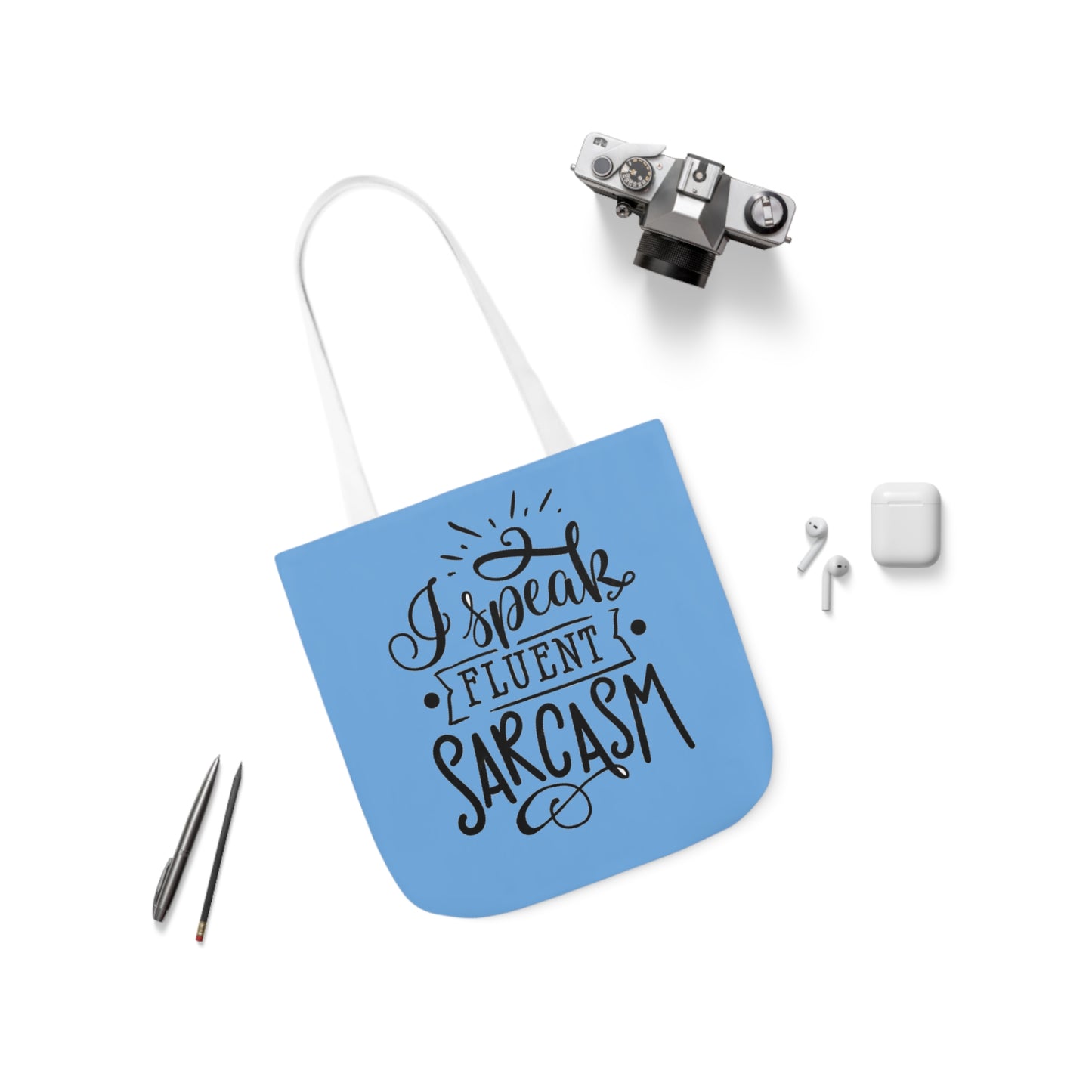 I Speak - Canvas Tote Bag, 5-Color Straps