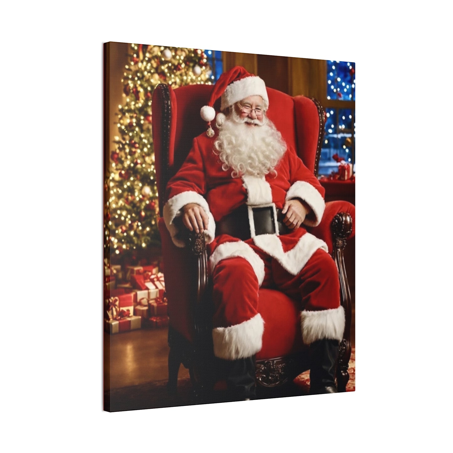 Santa - Canvas Stretched, 0.75" - Christmas