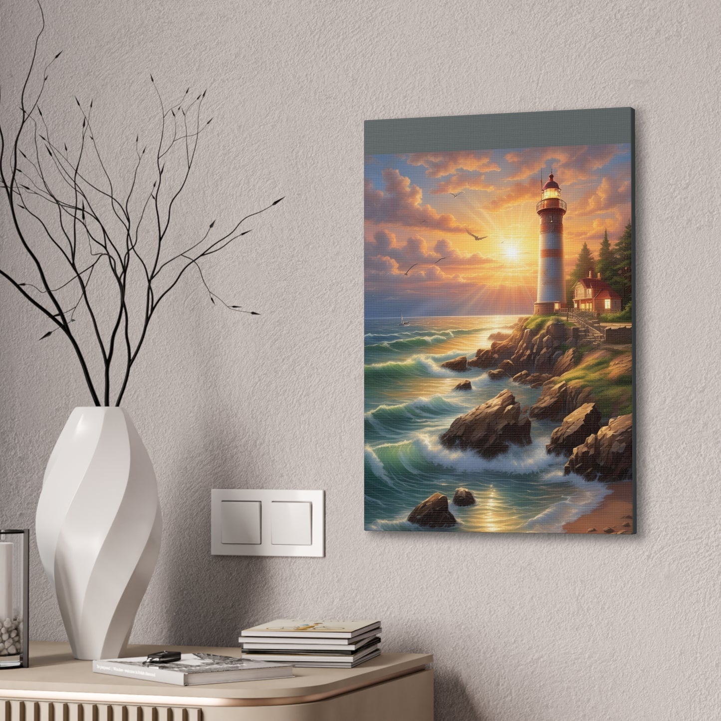 Light House - Canvas Stretched, 0.75"